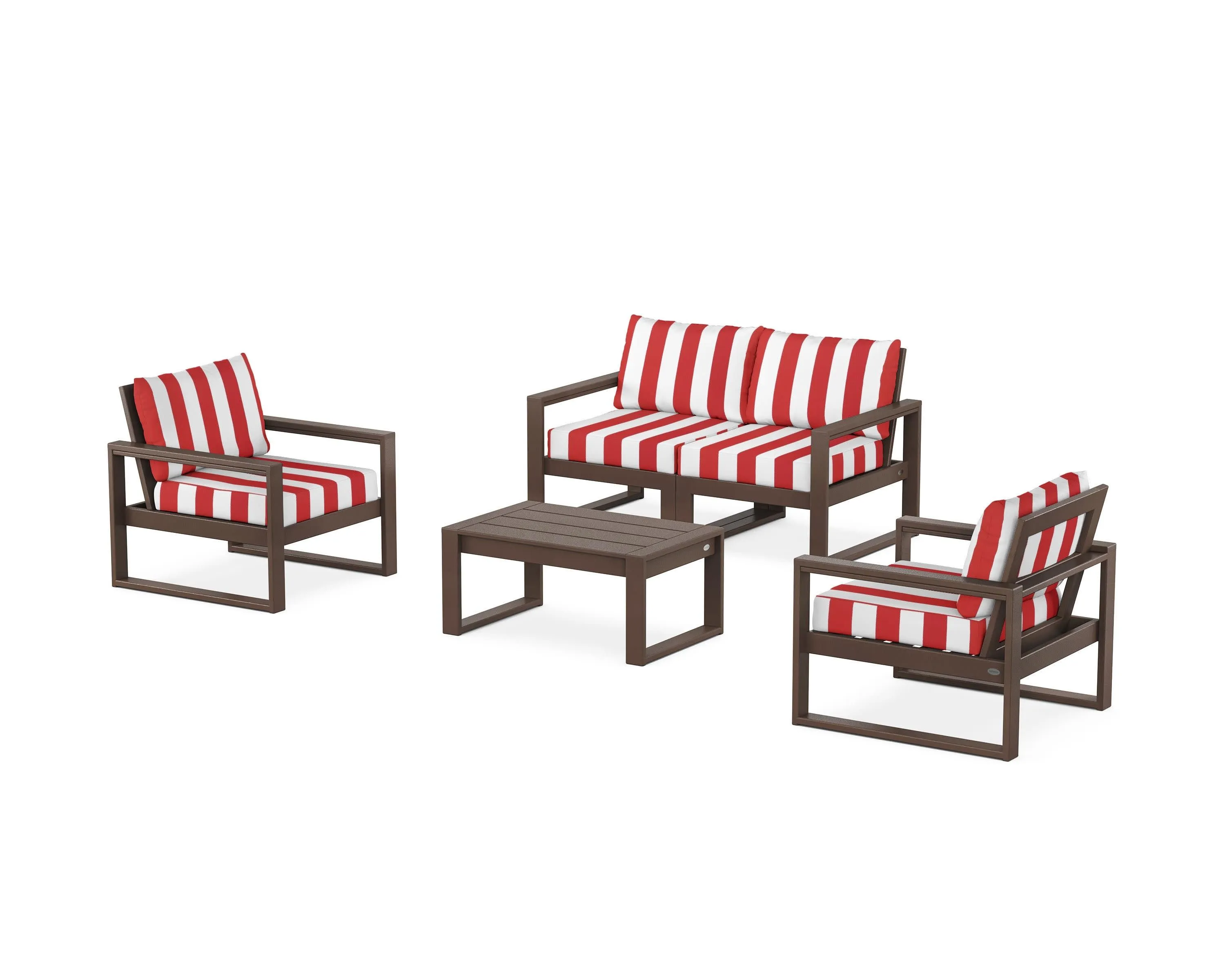 EDGE Sectional 4-Piece Deep Seating Set with Loveseat