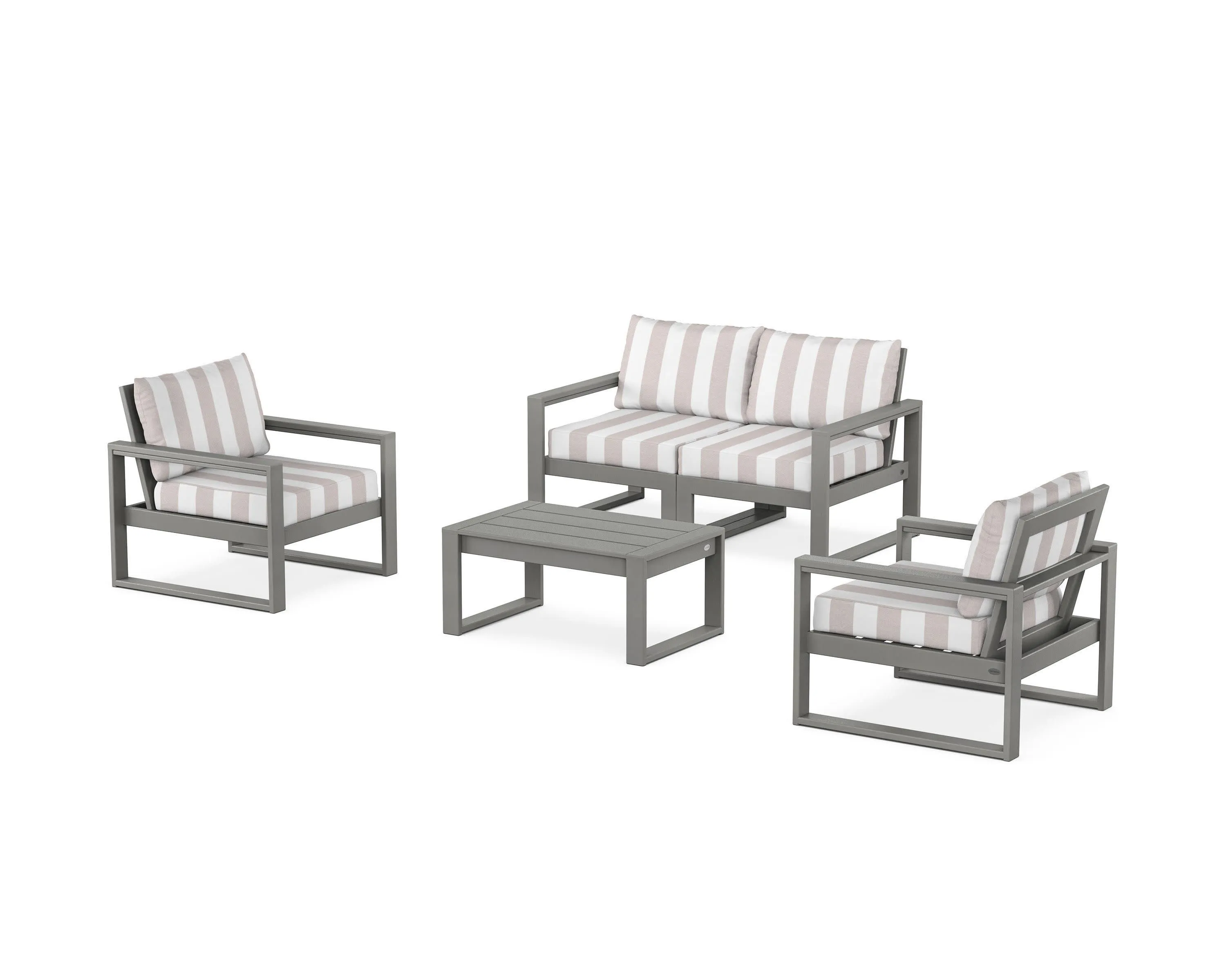 EDGE Sectional 4-Piece Deep Seating Set with Loveseat
