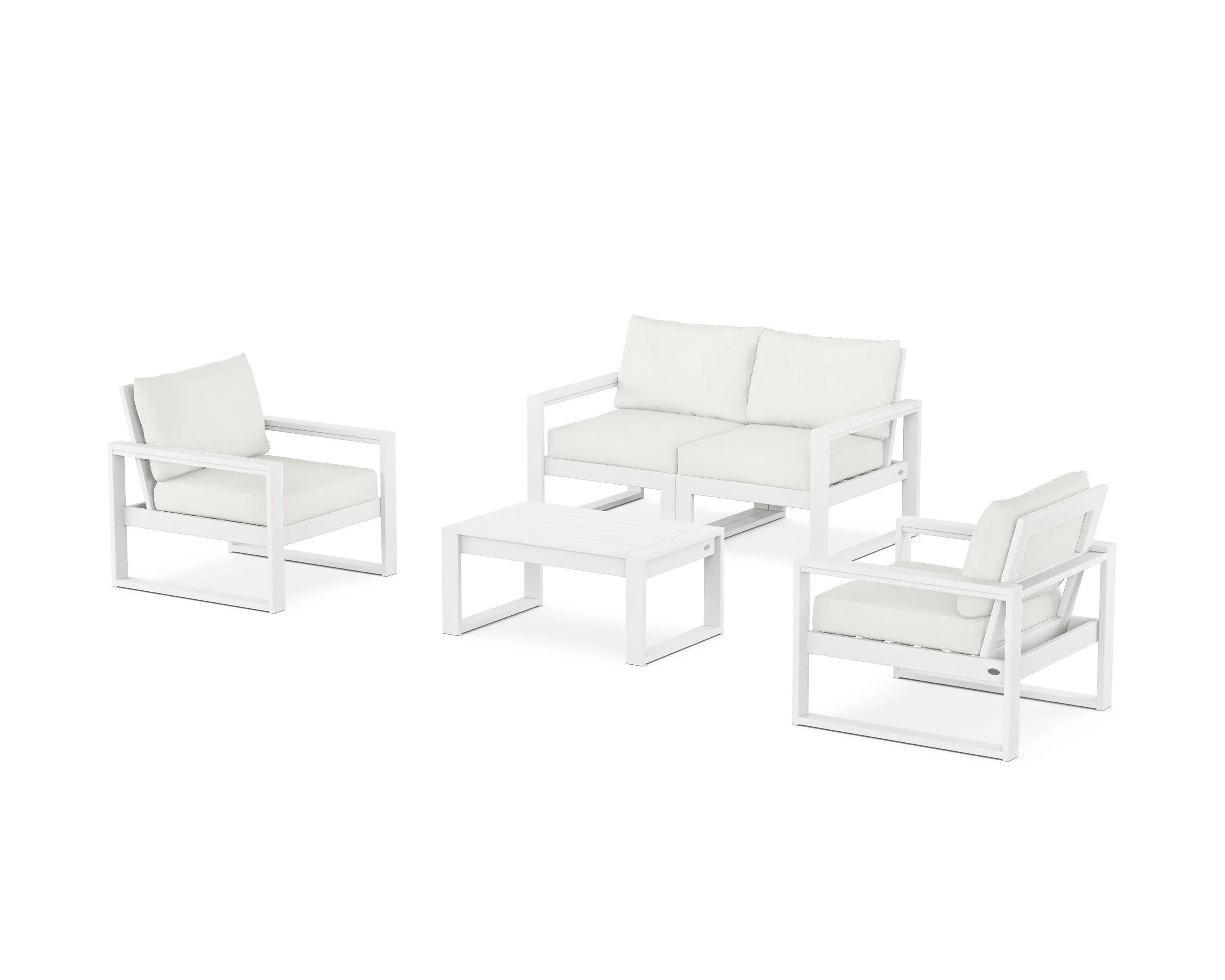 EDGE Sectional 4-Piece Deep Seating Set with Loveseat