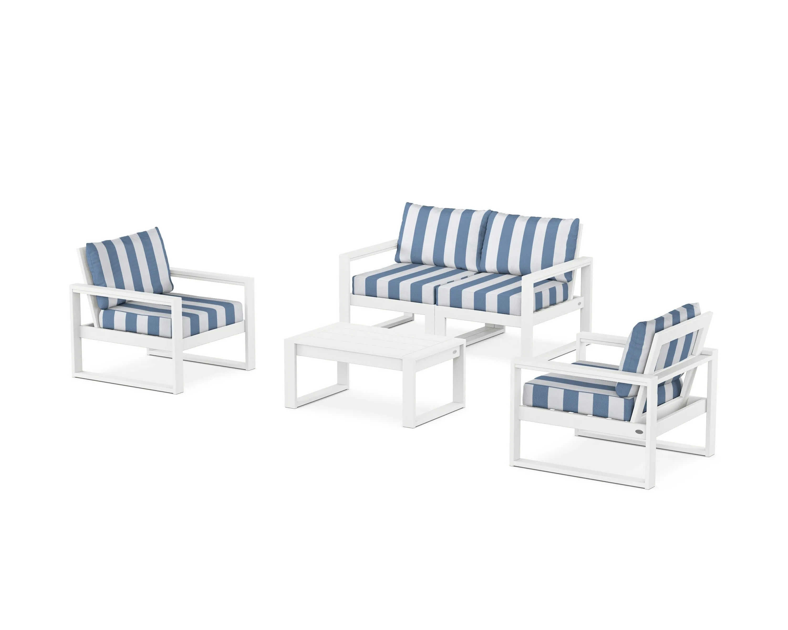 EDGE Sectional 4-Piece Deep Seating Set with Loveseat