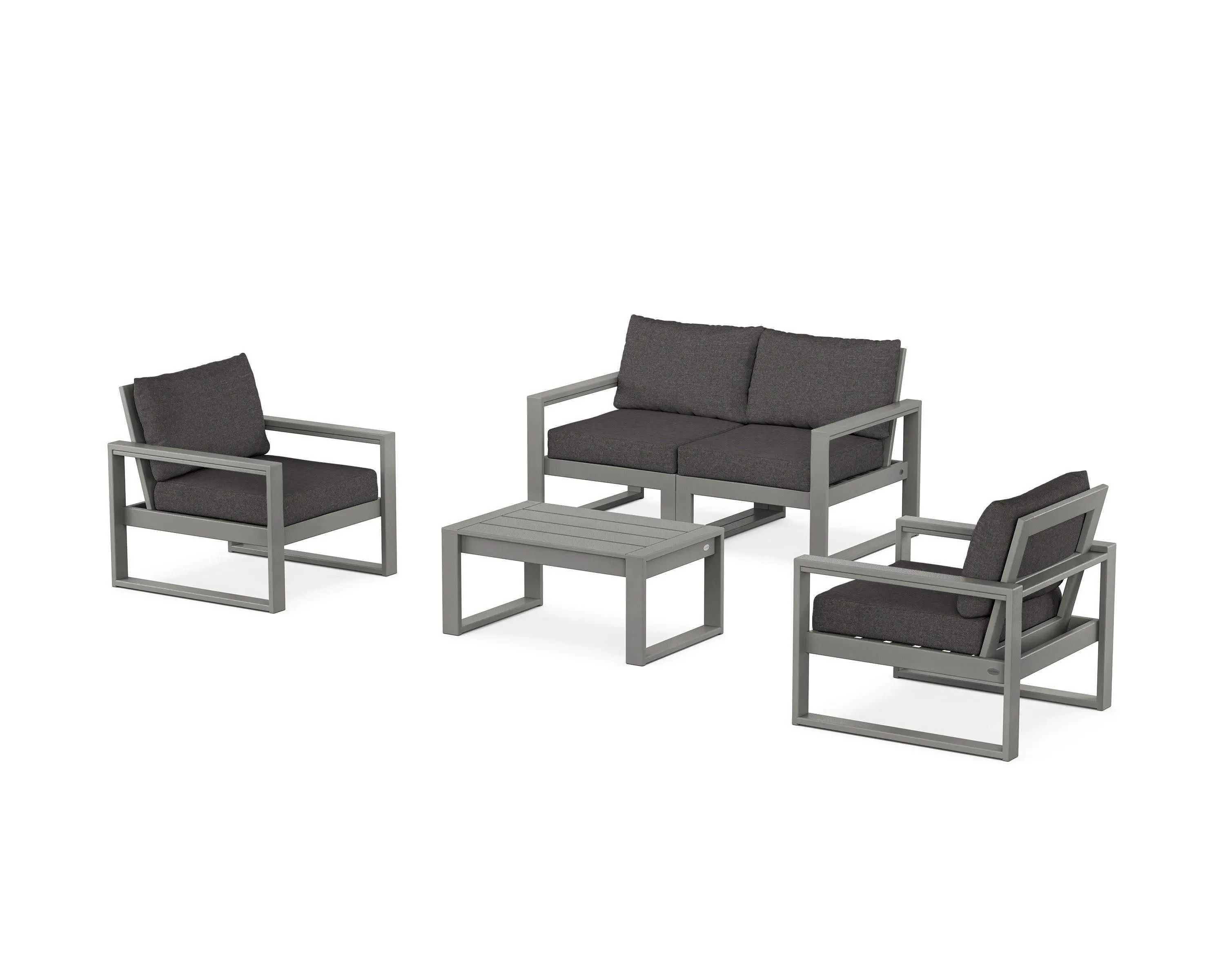 EDGE Sectional 4-Piece Deep Seating Set with Loveseat