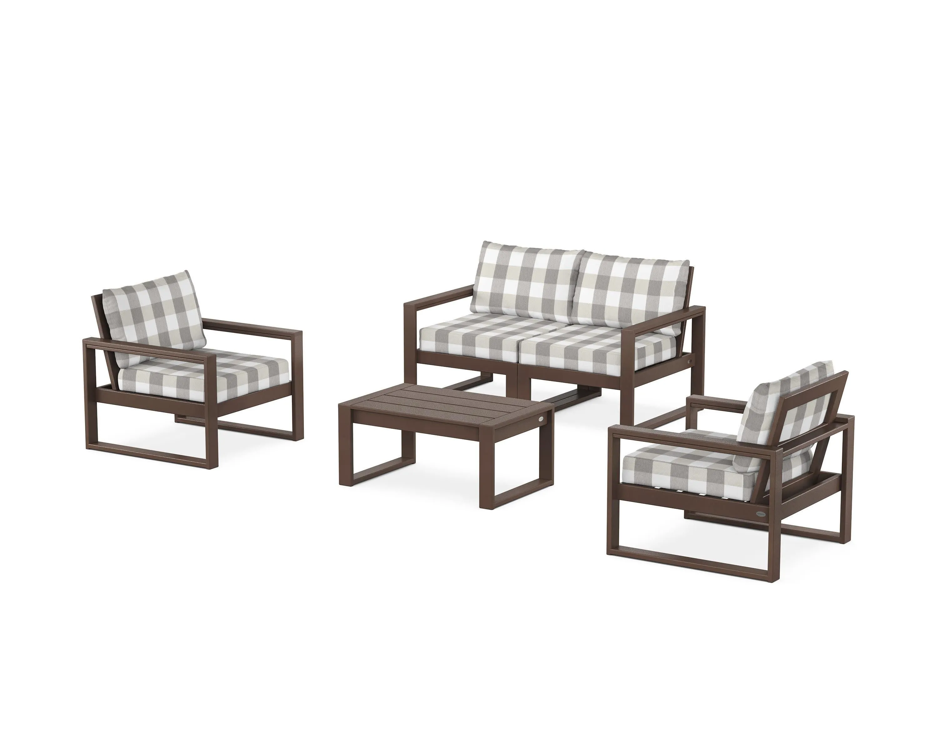 EDGE Sectional 4-Piece Deep Seating Set with Loveseat