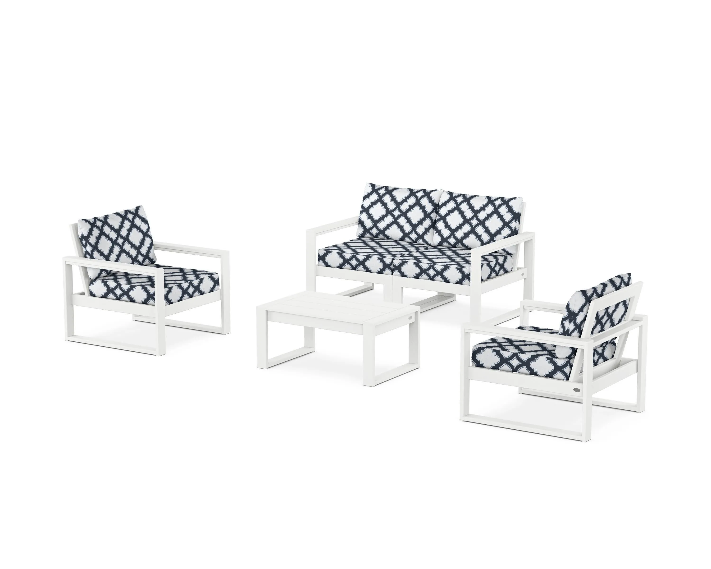 EDGE Sectional 4-Piece Deep Seating Set with Loveseat