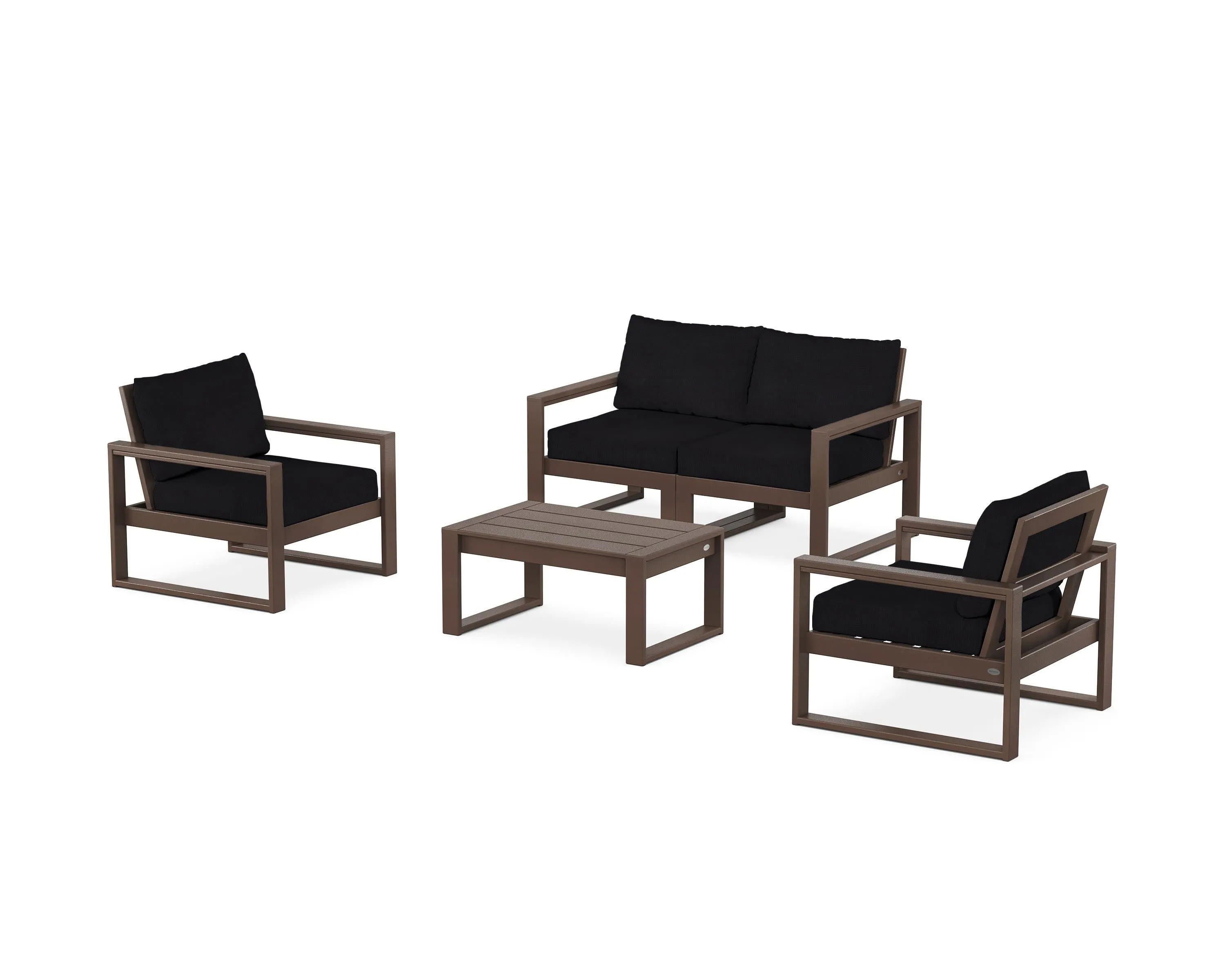 EDGE Sectional 4-Piece Deep Seating Set with Loveseat