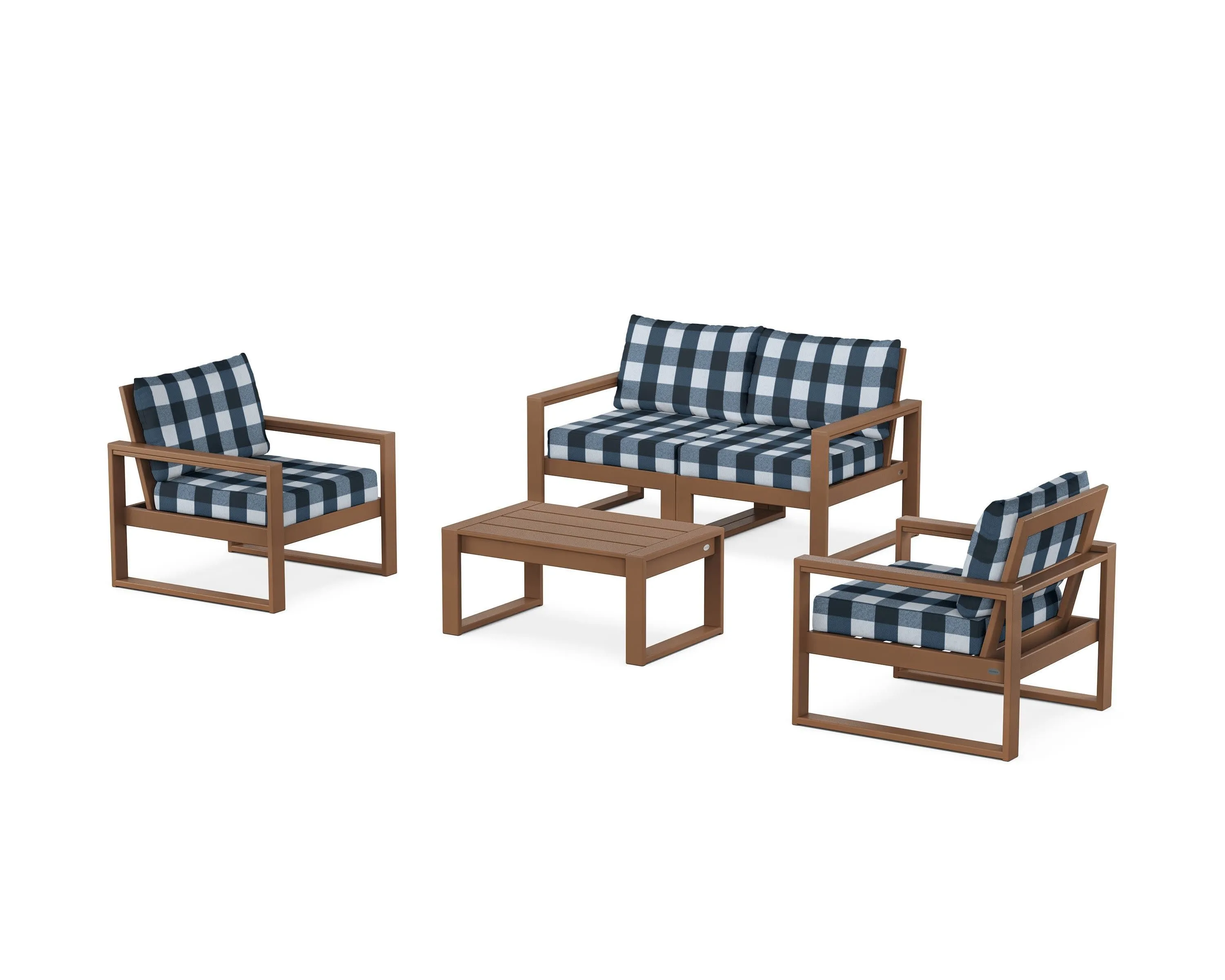 EDGE Sectional 4-Piece Deep Seating Set with Loveseat