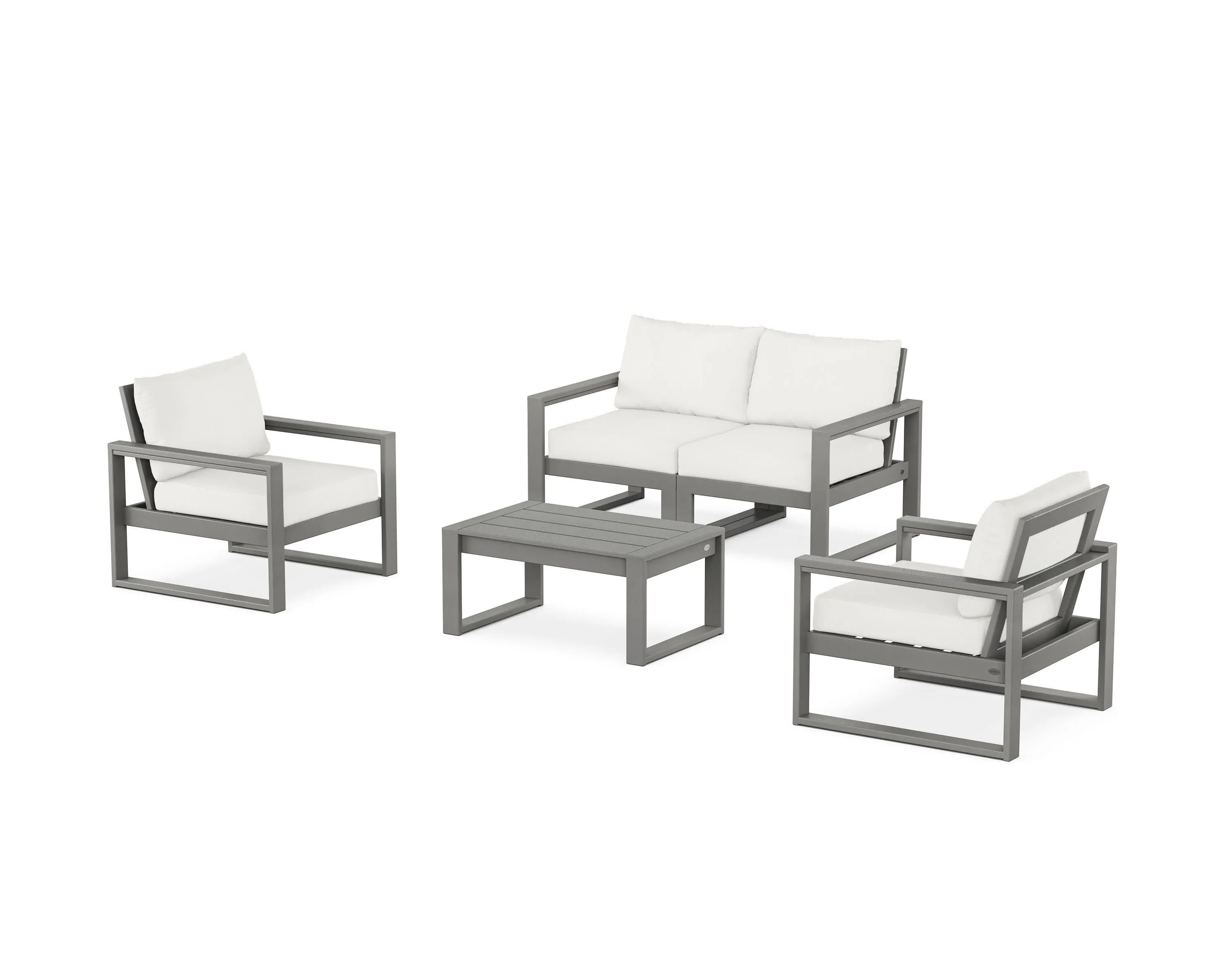 EDGE Sectional 4-Piece Deep Seating Set with Loveseat