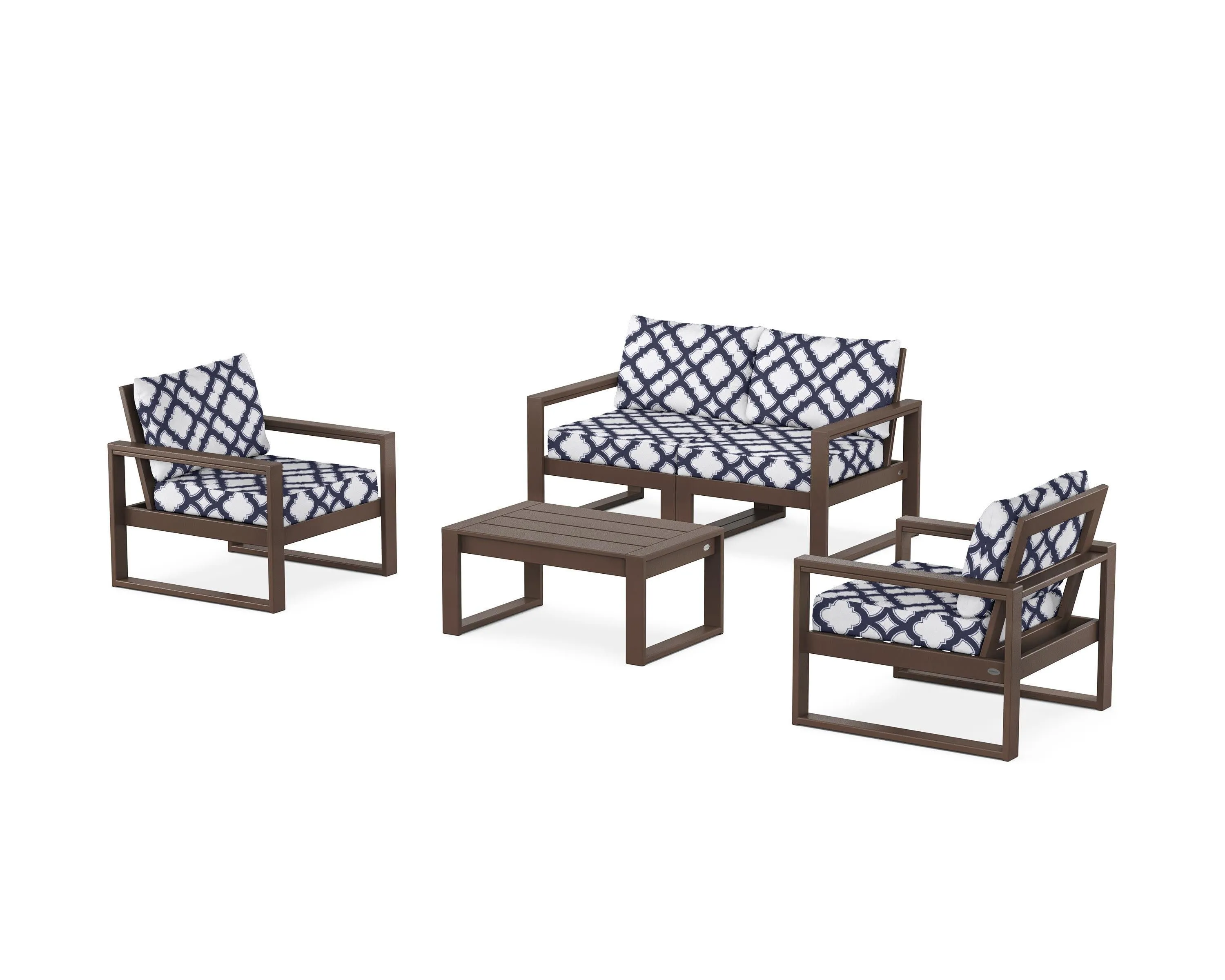 EDGE Sectional 4-Piece Deep Seating Set with Loveseat
