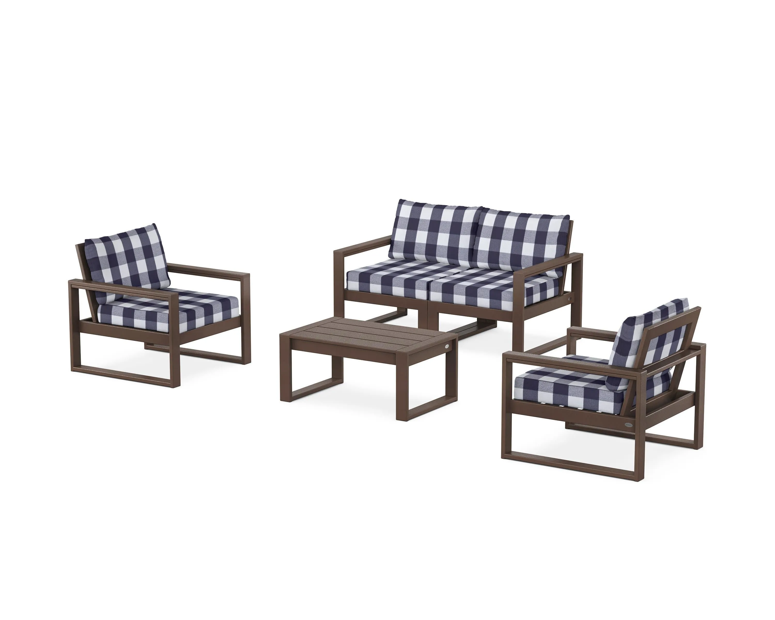 EDGE Sectional 4-Piece Deep Seating Set with Loveseat
