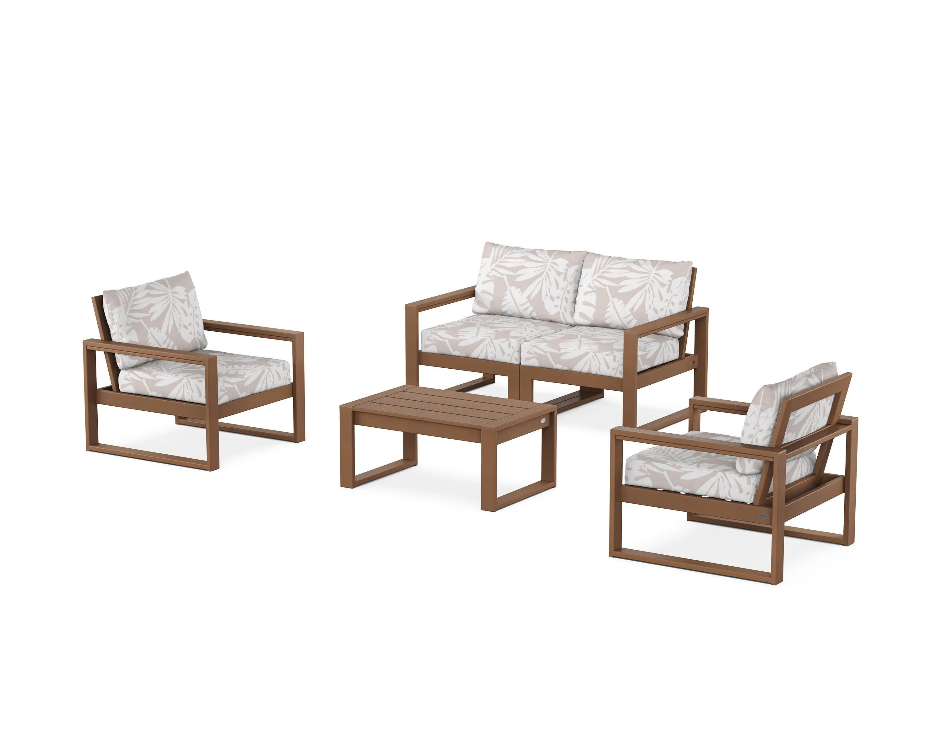 EDGE Sectional 4-Piece Deep Seating Set with Loveseat