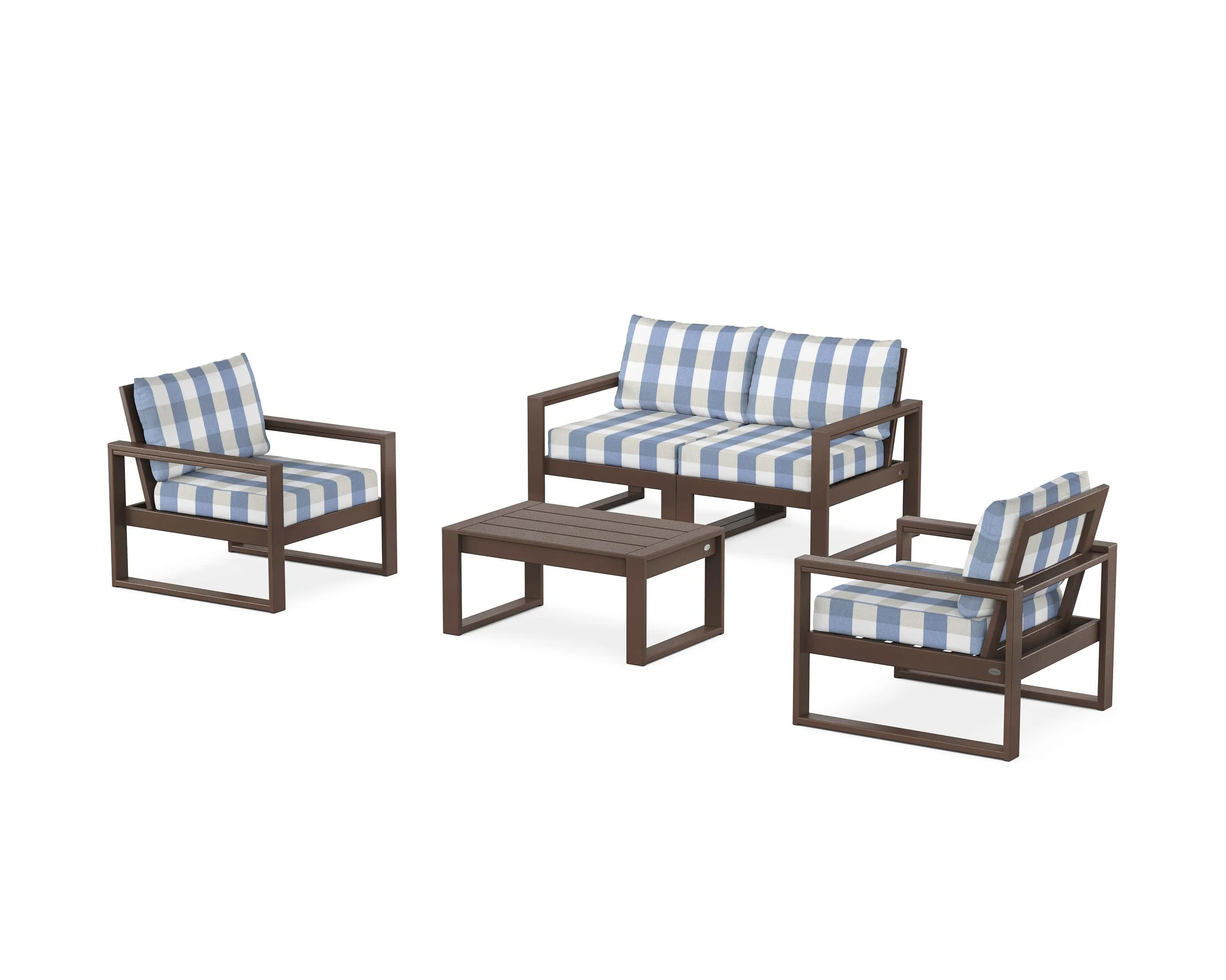 EDGE Sectional 4-Piece Deep Seating Set with Loveseat