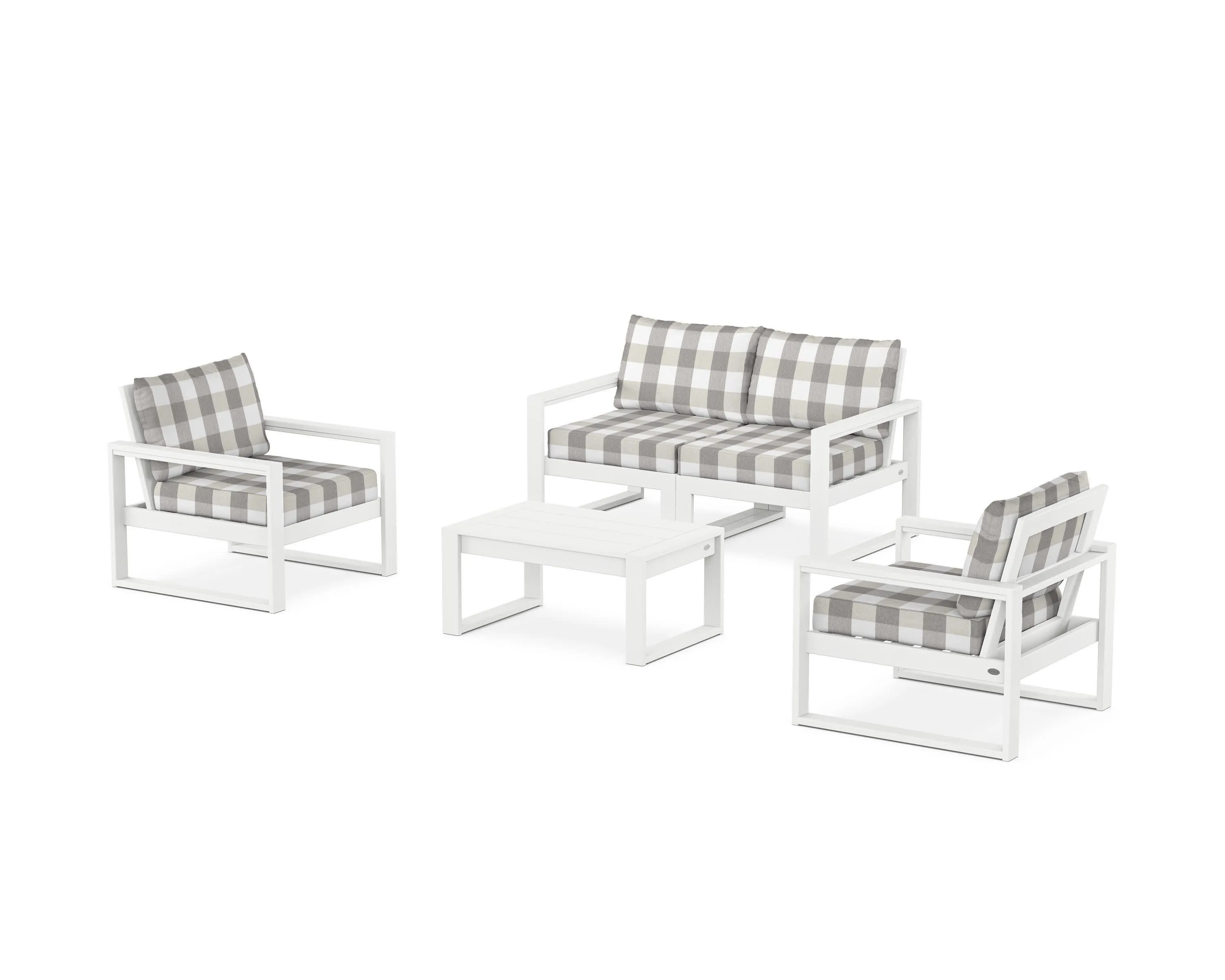 EDGE Sectional 4-Piece Deep Seating Set with Loveseat