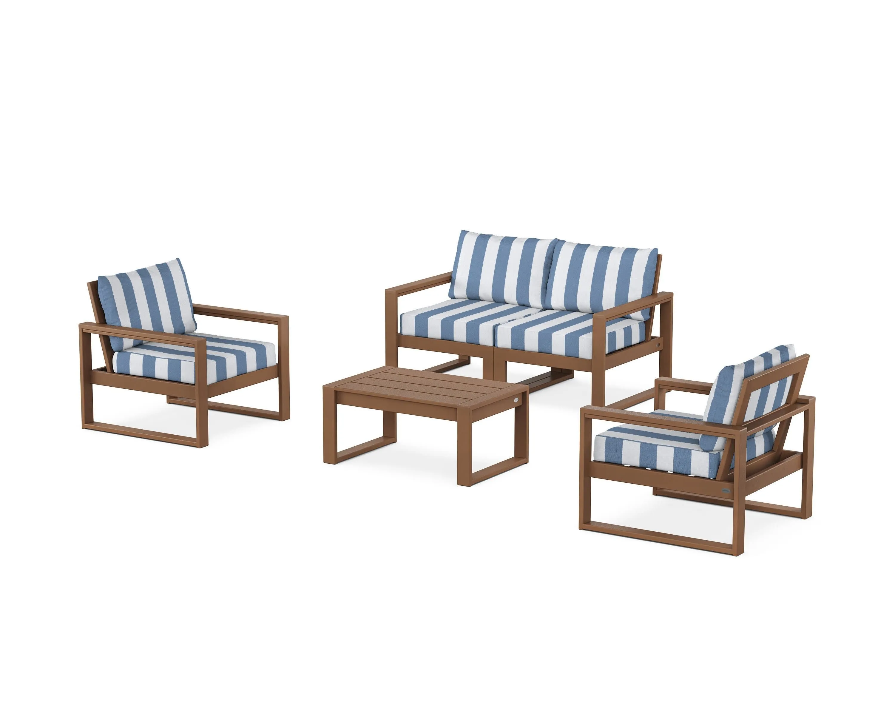 EDGE Sectional 4-Piece Deep Seating Set with Loveseat