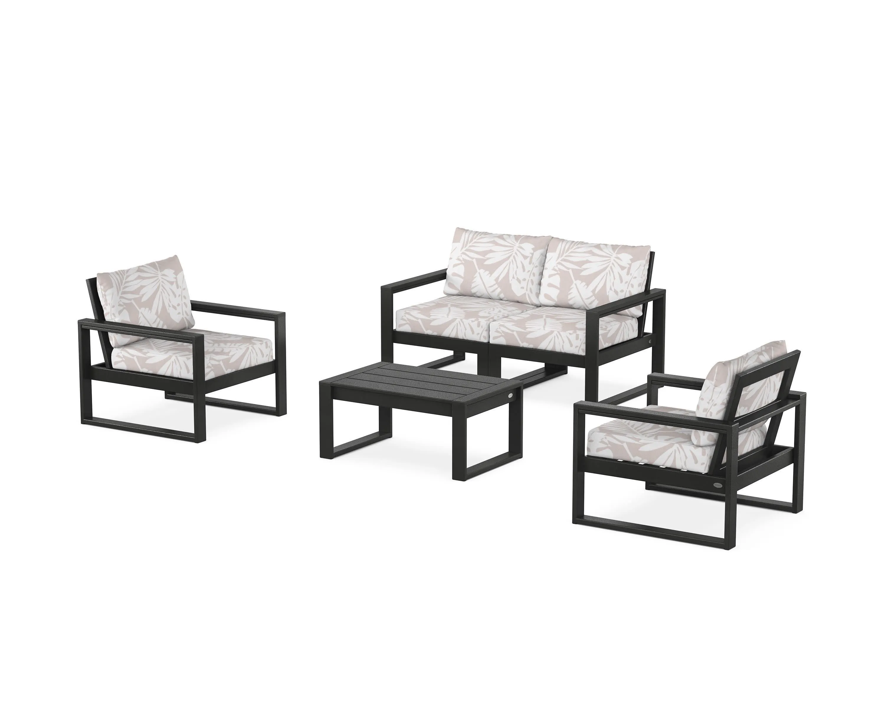 EDGE Sectional 4-Piece Deep Seating Set with Loveseat