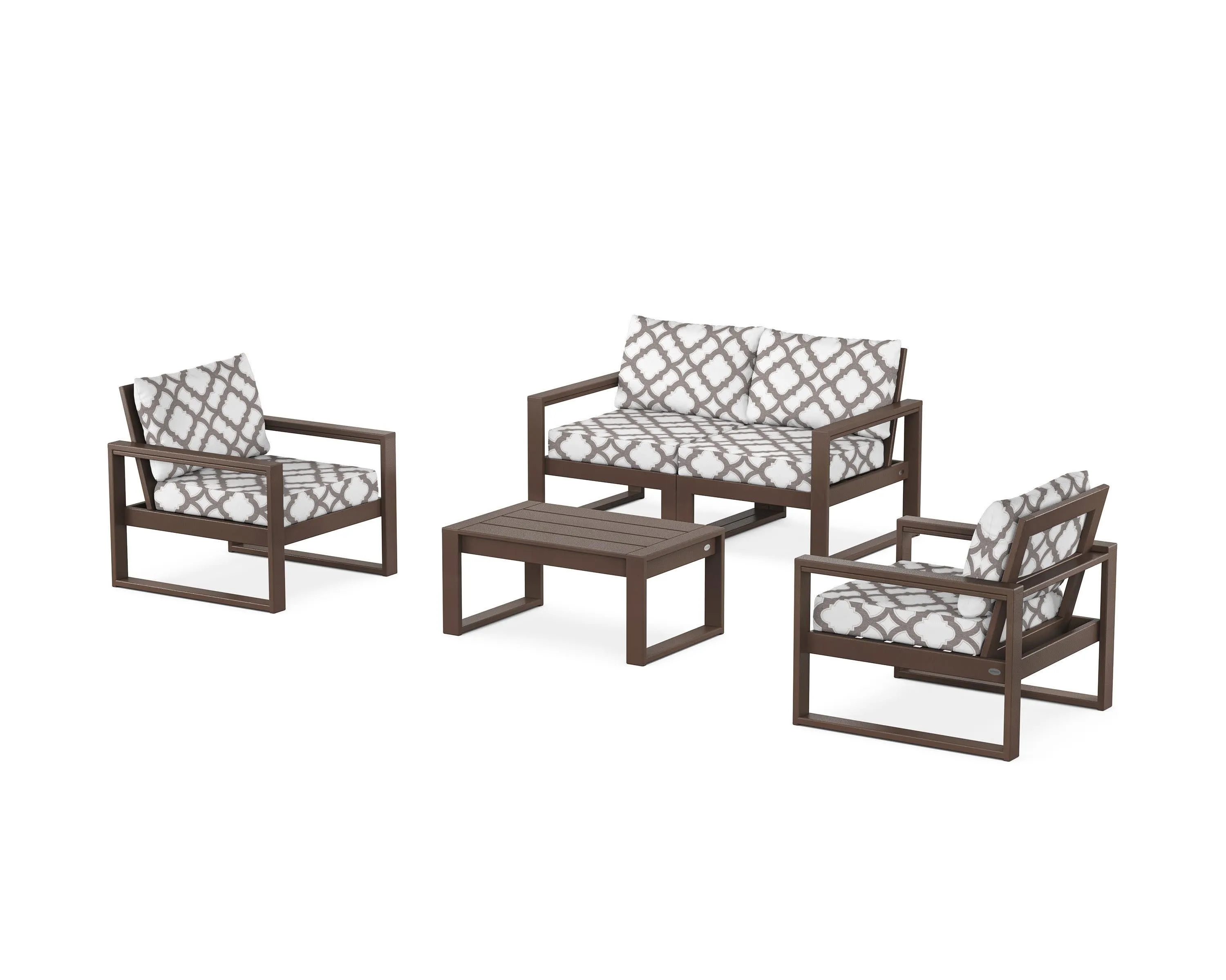 EDGE Sectional 4-Piece Deep Seating Set with Loveseat