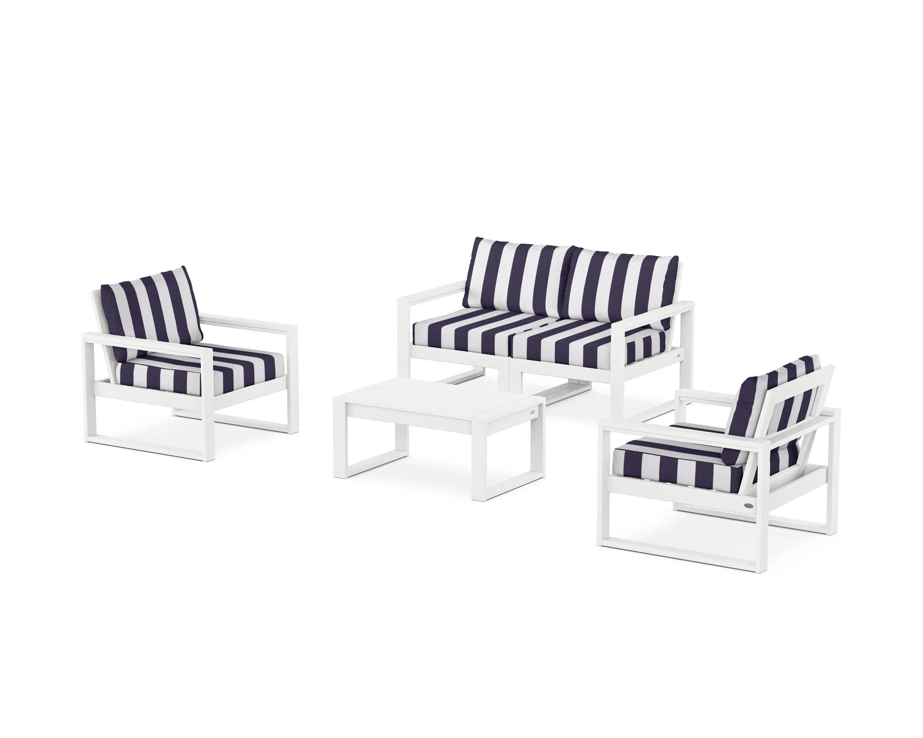 EDGE Sectional 4-Piece Deep Seating Set with Loveseat