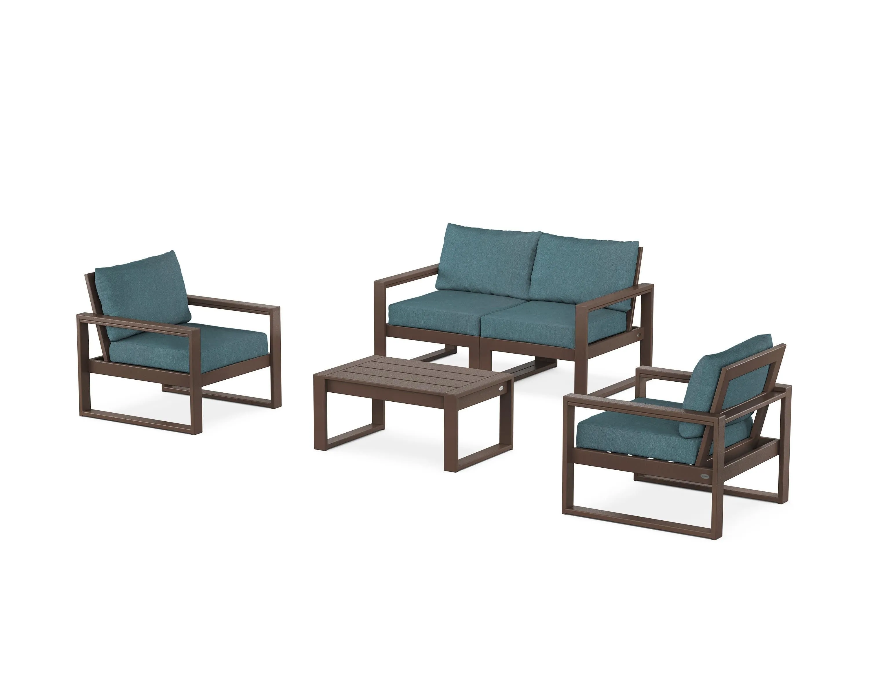 EDGE Sectional 4-Piece Deep Seating Set with Loveseat