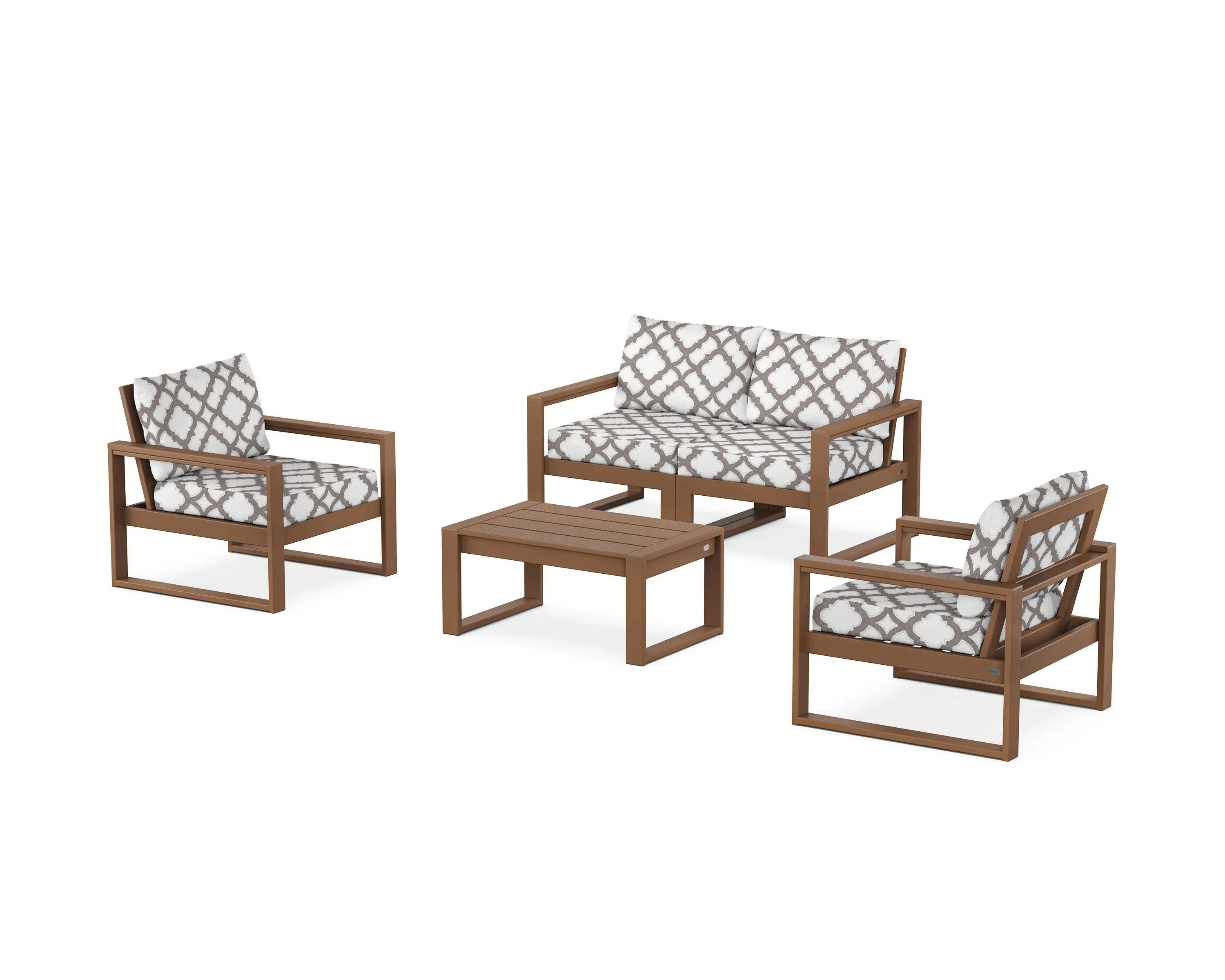 EDGE Sectional 4-Piece Deep Seating Set with Loveseat