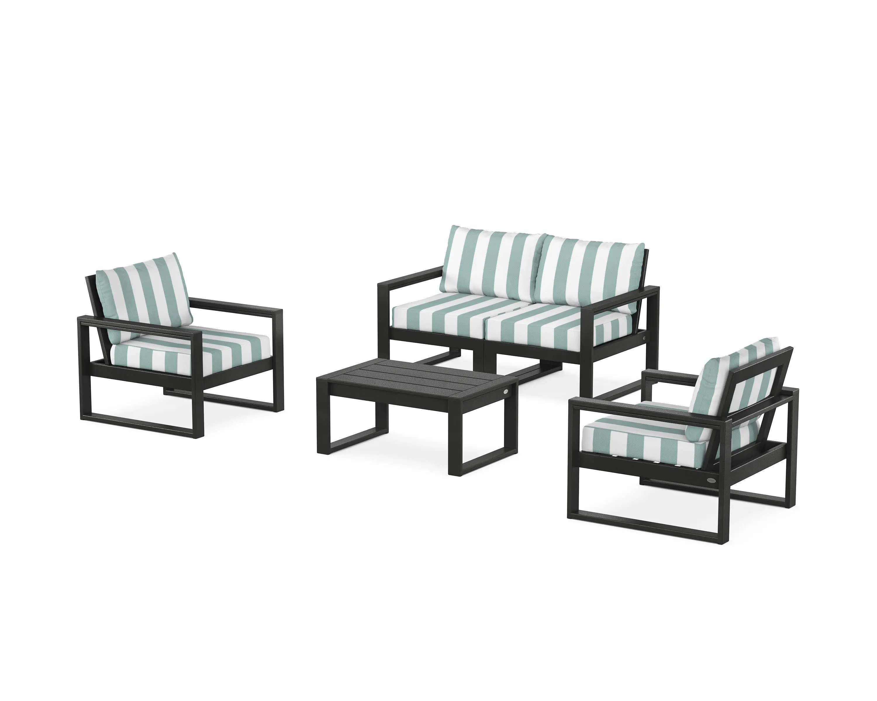 EDGE Sectional 4-Piece Deep Seating Set with Loveseat