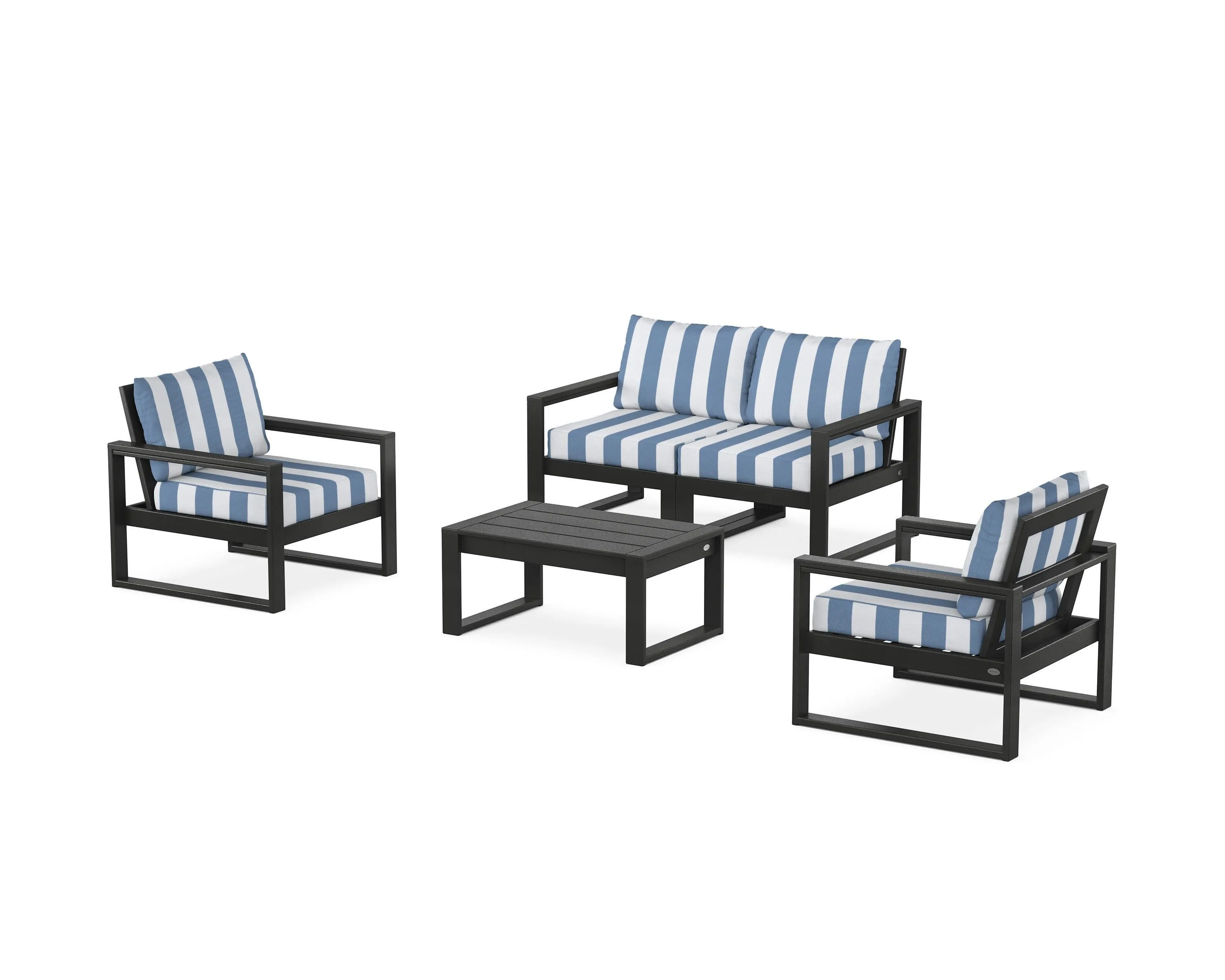 EDGE Sectional 4-Piece Deep Seating Set with Loveseat