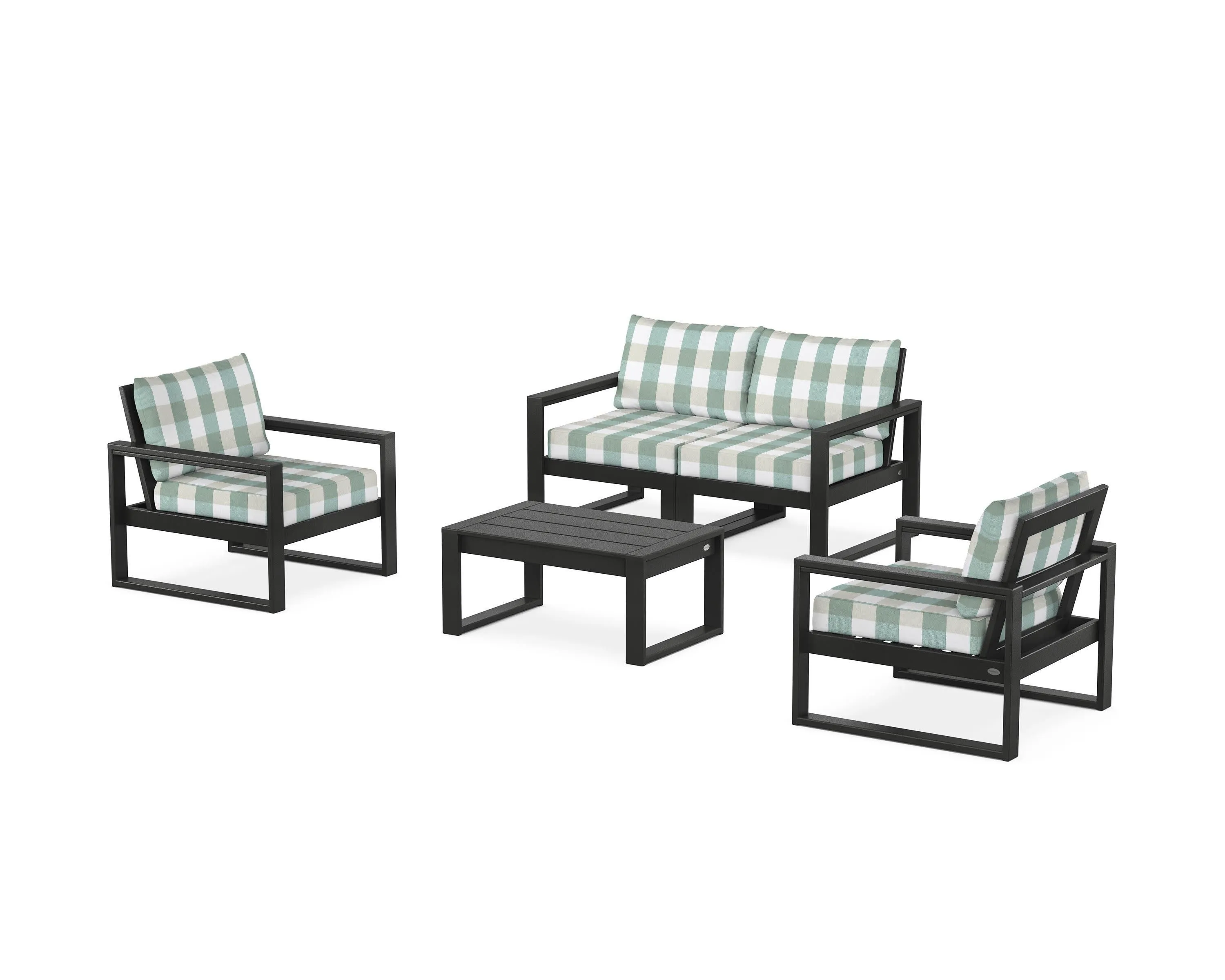 EDGE Sectional 4-Piece Deep Seating Set with Loveseat