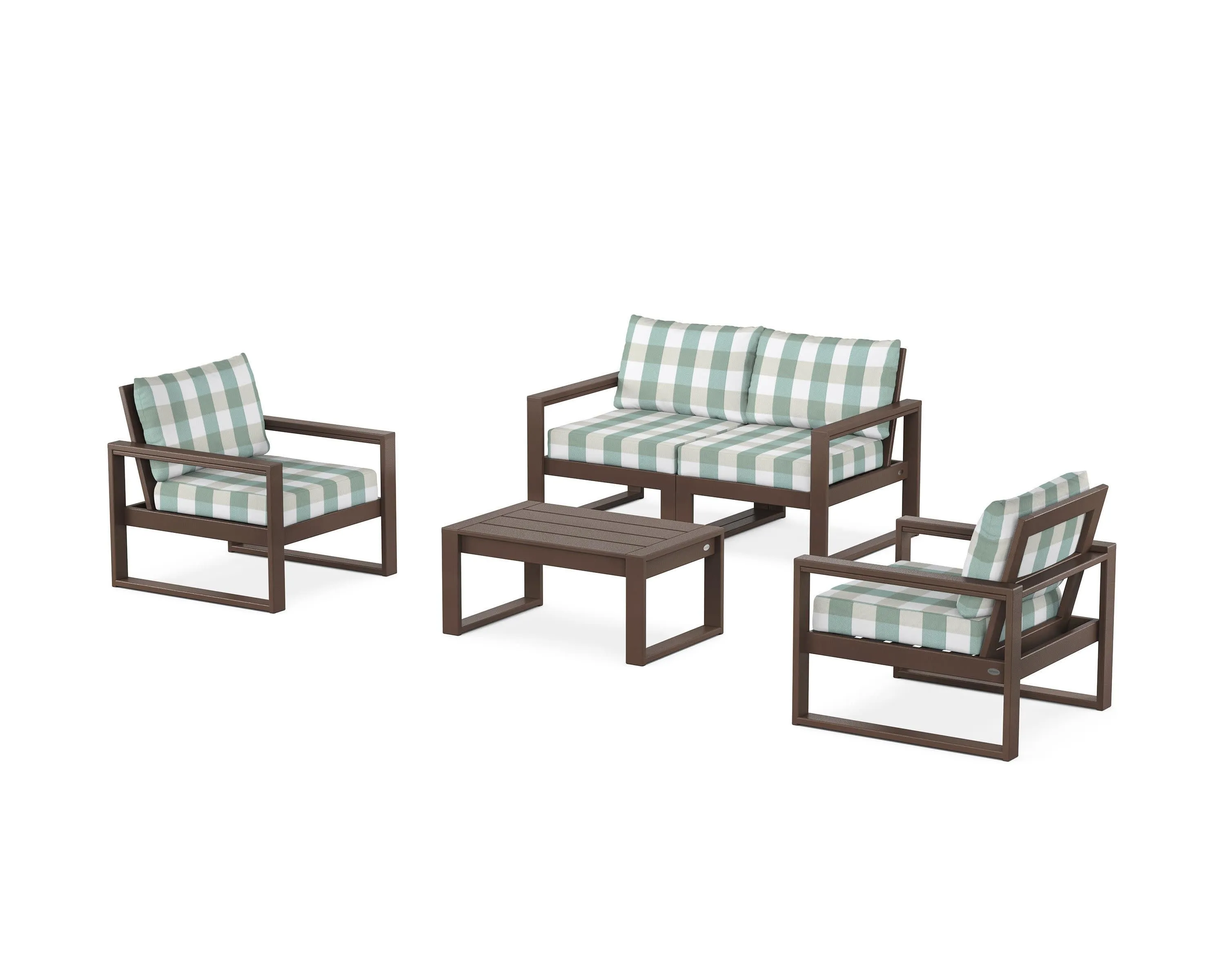 EDGE Sectional 4-Piece Deep Seating Set with Loveseat