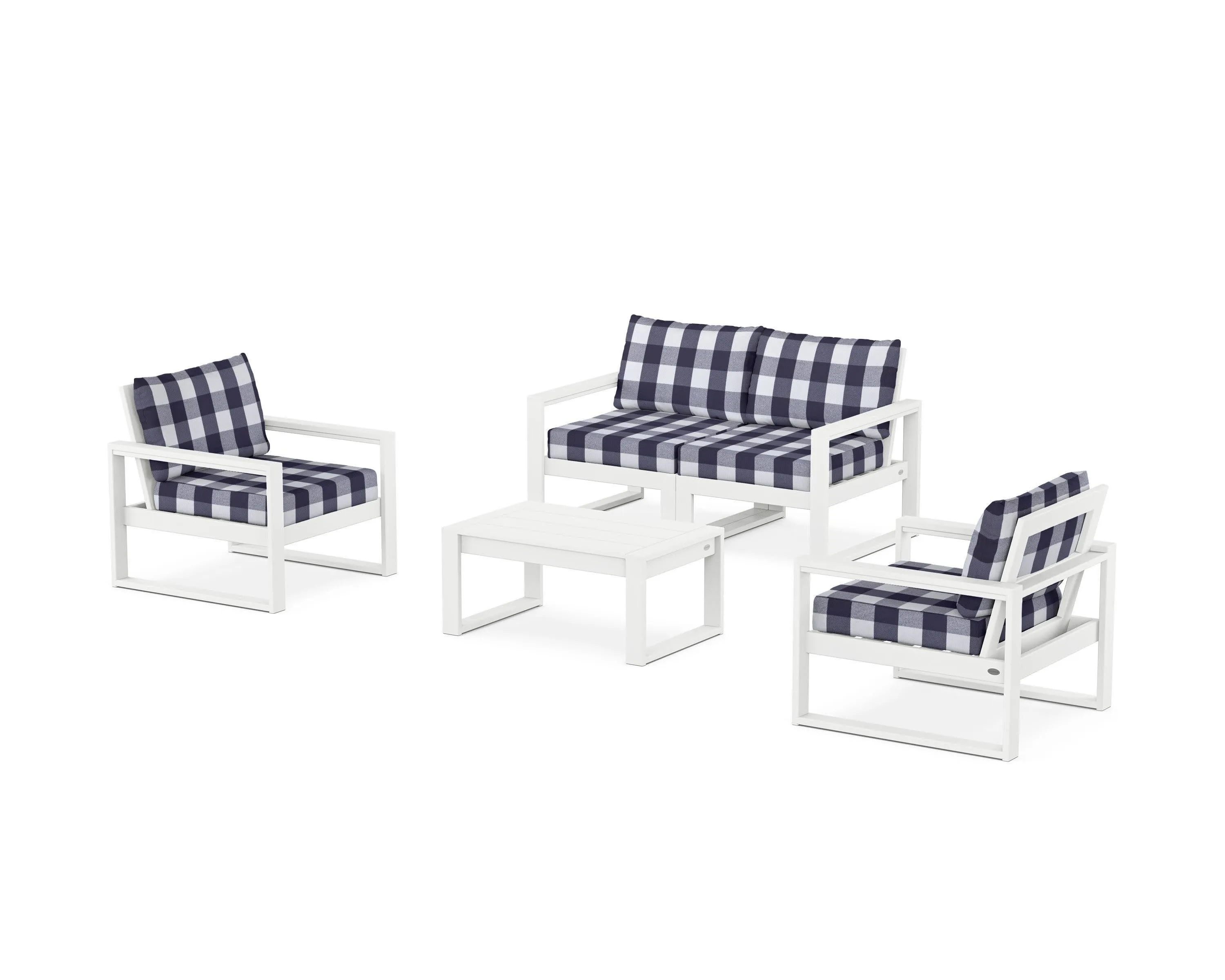 EDGE Sectional 4-Piece Deep Seating Set with Loveseat