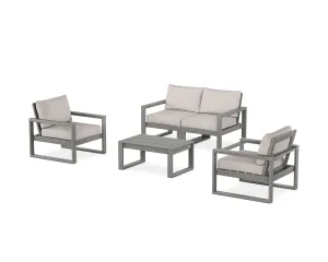 EDGE Sectional 4-Piece Deep Seating Set with Loveseat