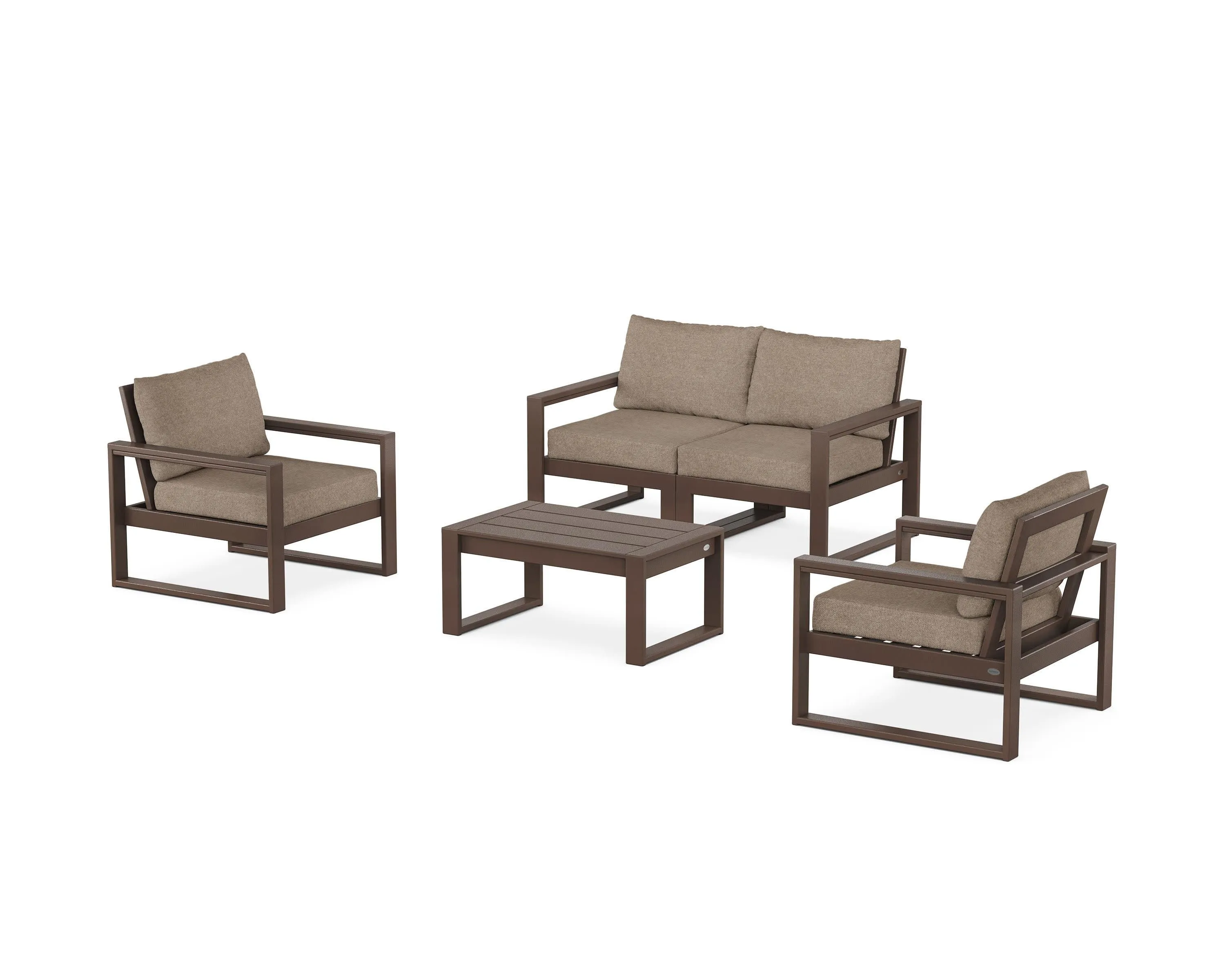 EDGE Sectional 4-Piece Deep Seating Set with Loveseat