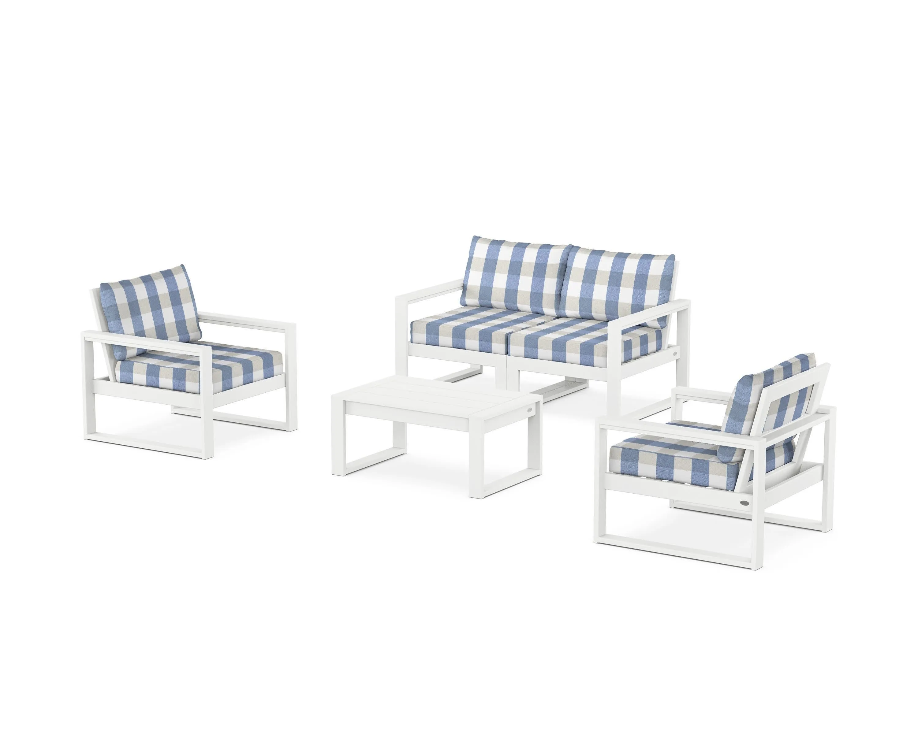 EDGE Sectional 4-Piece Deep Seating Set with Loveseat