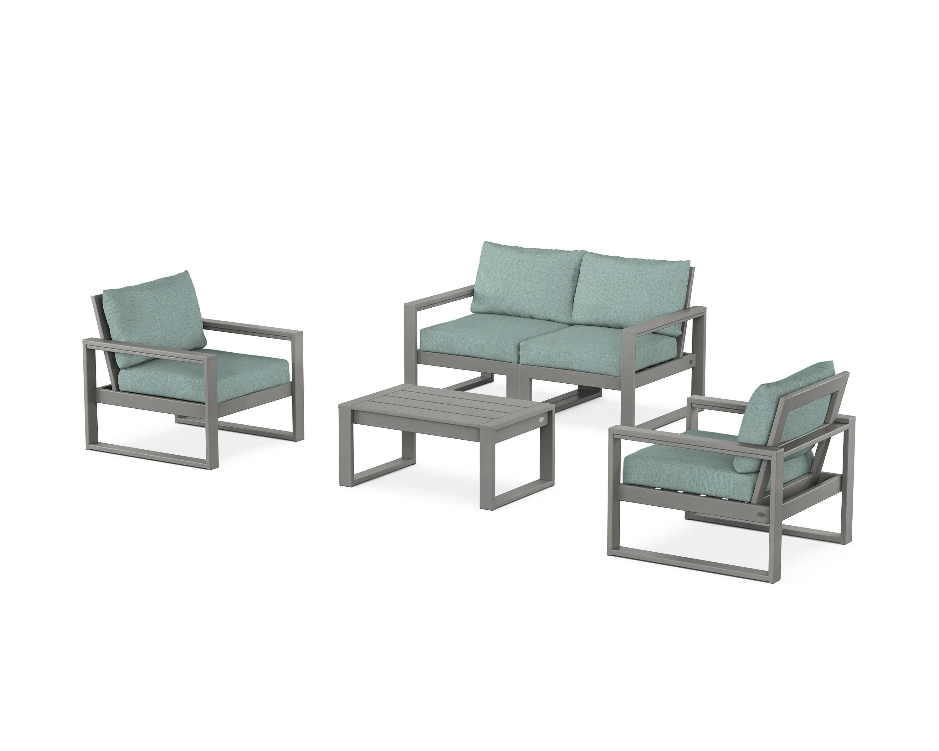 EDGE Sectional 4-Piece Deep Seating Set with Loveseat