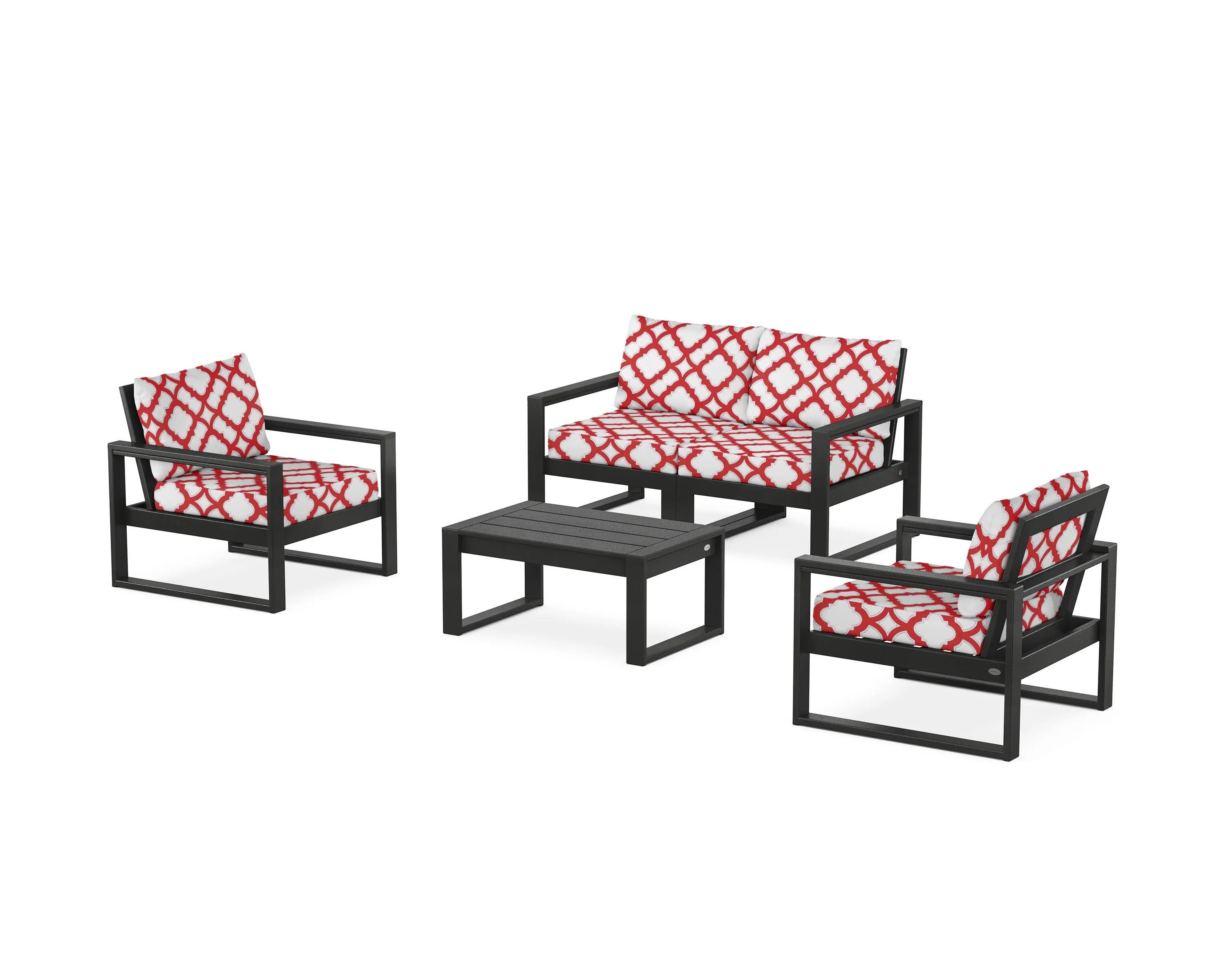 EDGE Sectional 4-Piece Deep Seating Set with Loveseat