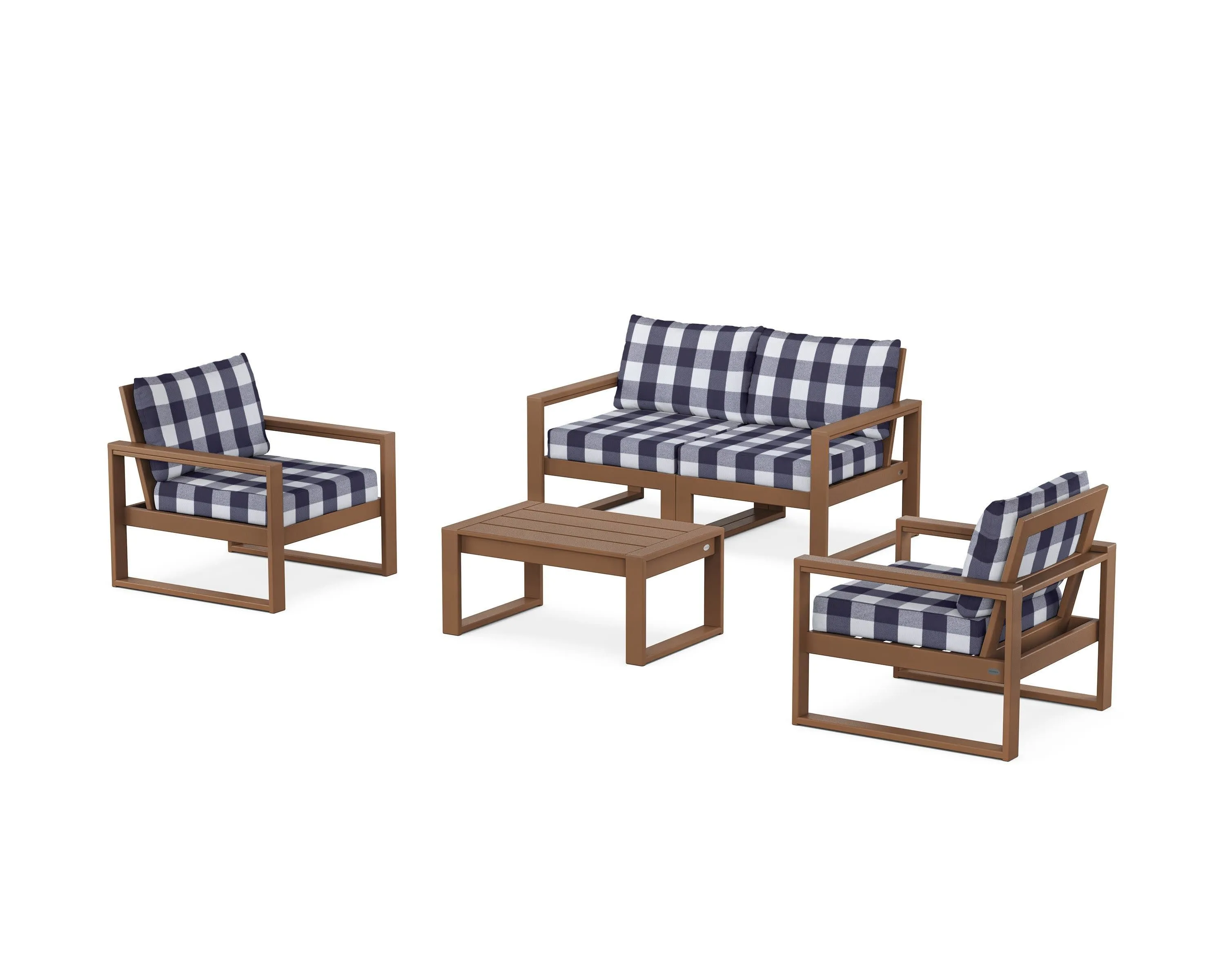 EDGE Sectional 4-Piece Deep Seating Set with Loveseat