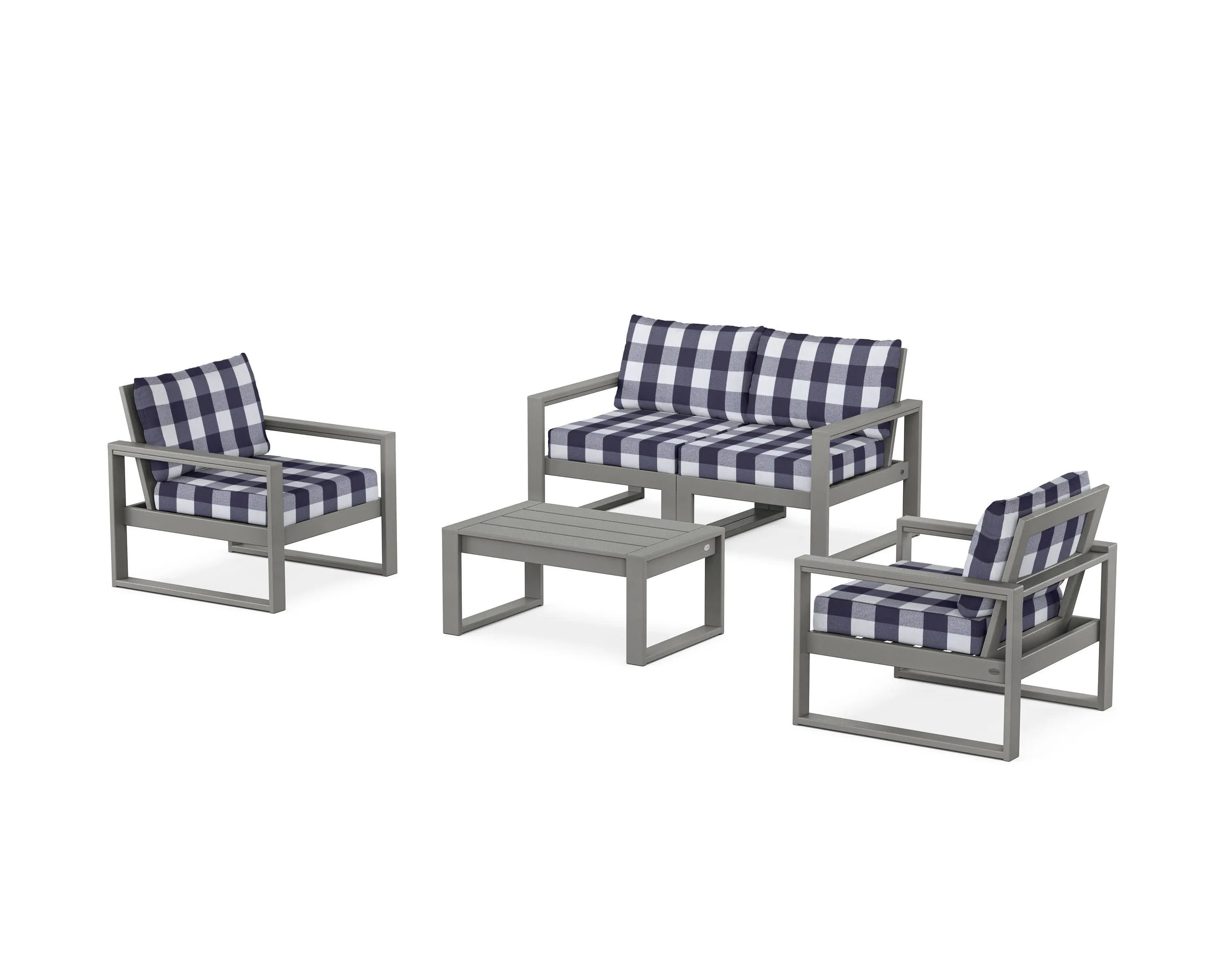 EDGE Sectional 4-Piece Deep Seating Set with Loveseat