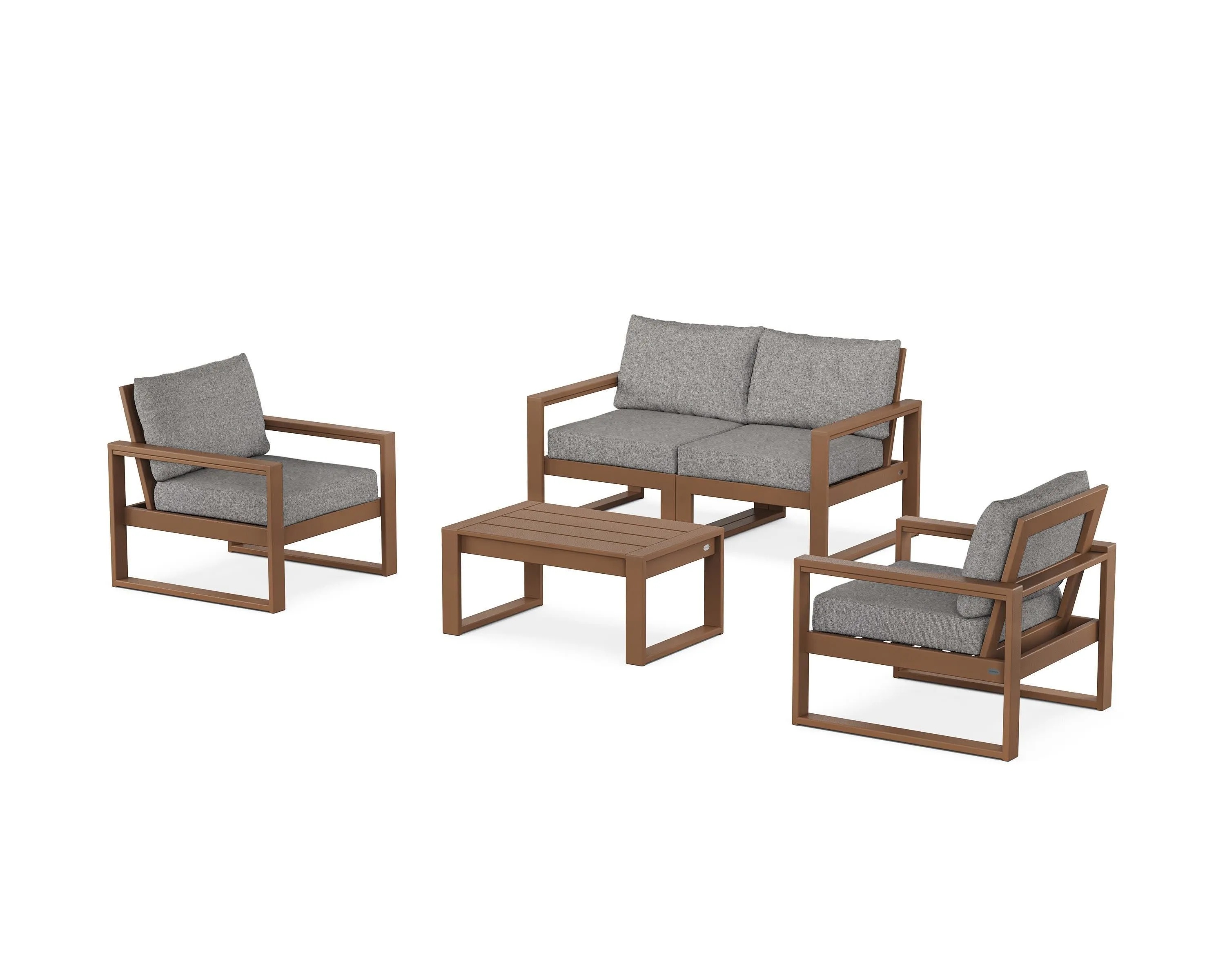 EDGE Sectional 4-Piece Deep Seating Set with Loveseat