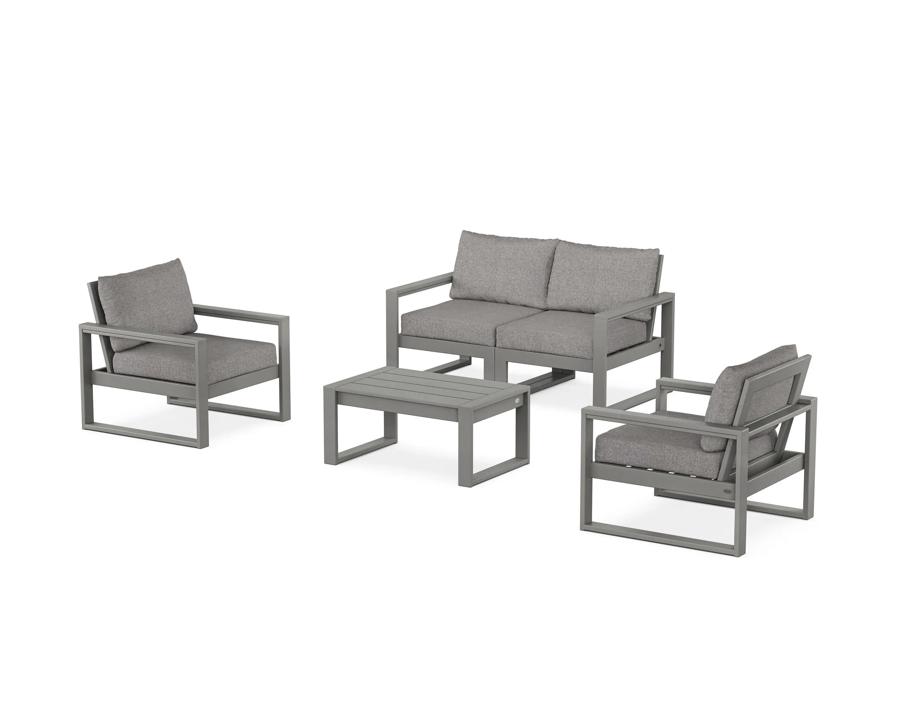 EDGE Sectional 4-Piece Deep Seating Set with Loveseat