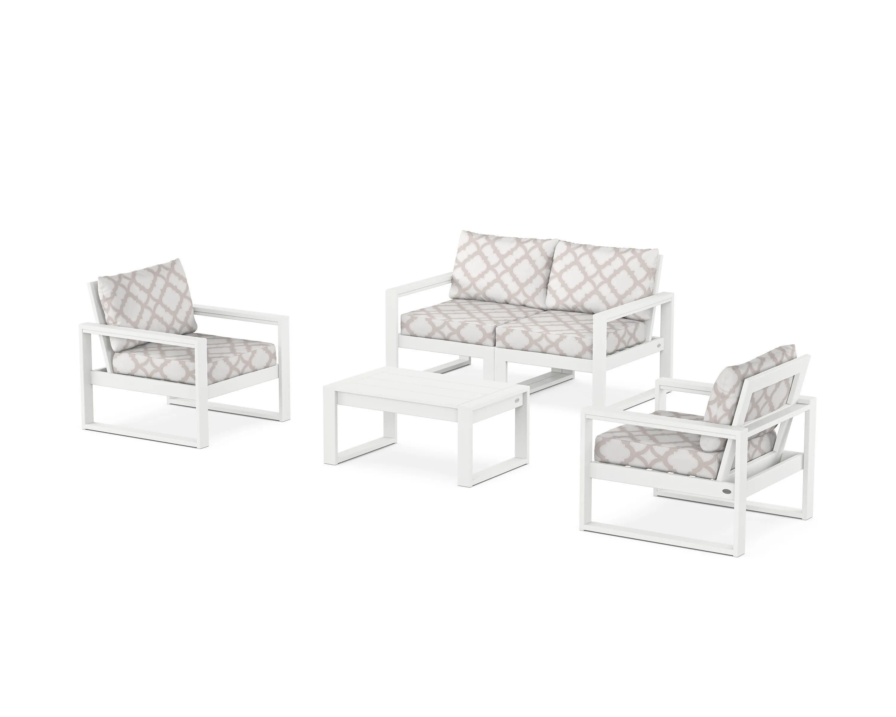 EDGE Sectional 4-Piece Deep Seating Set with Loveseat