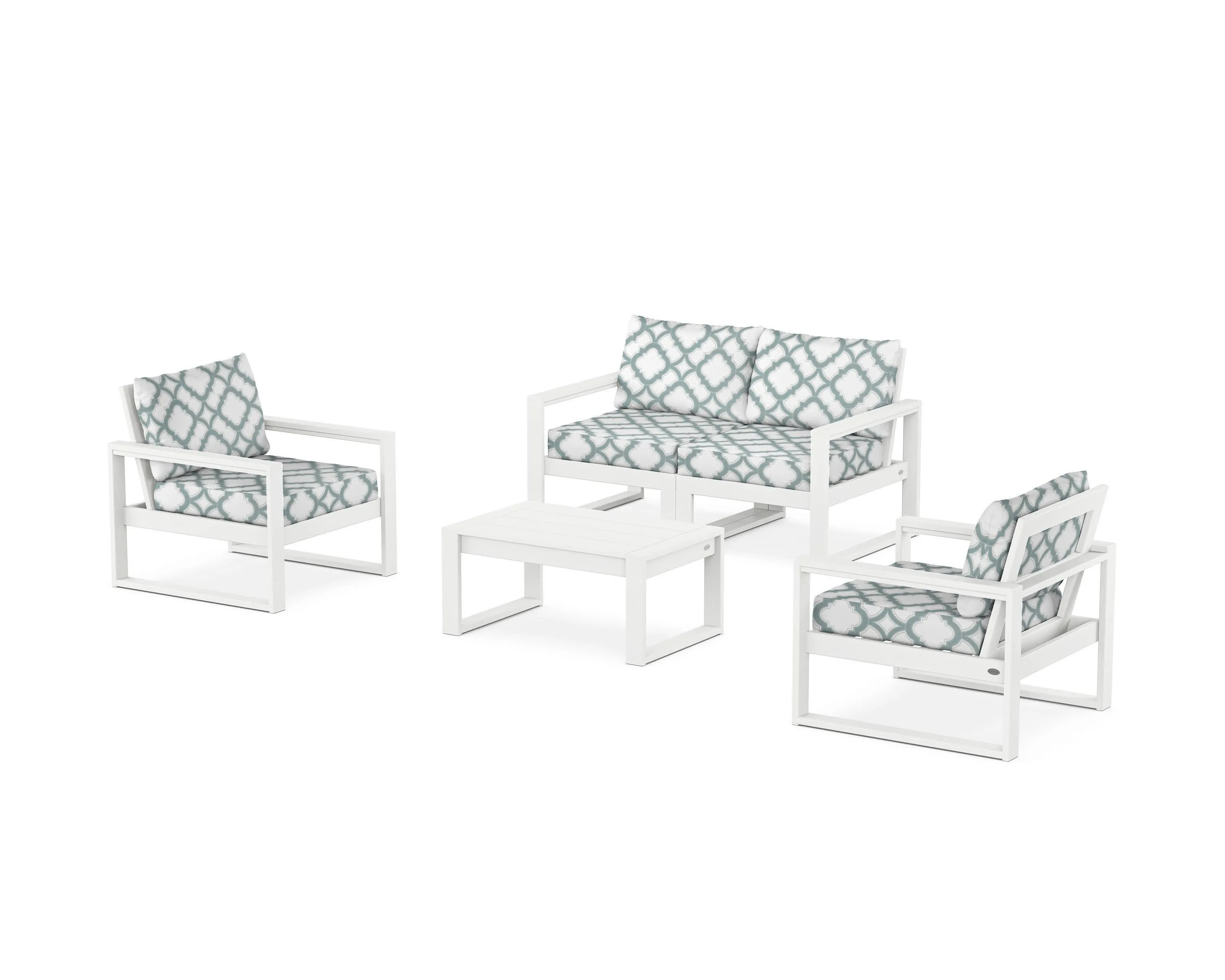 EDGE Sectional 4-Piece Deep Seating Set with Loveseat