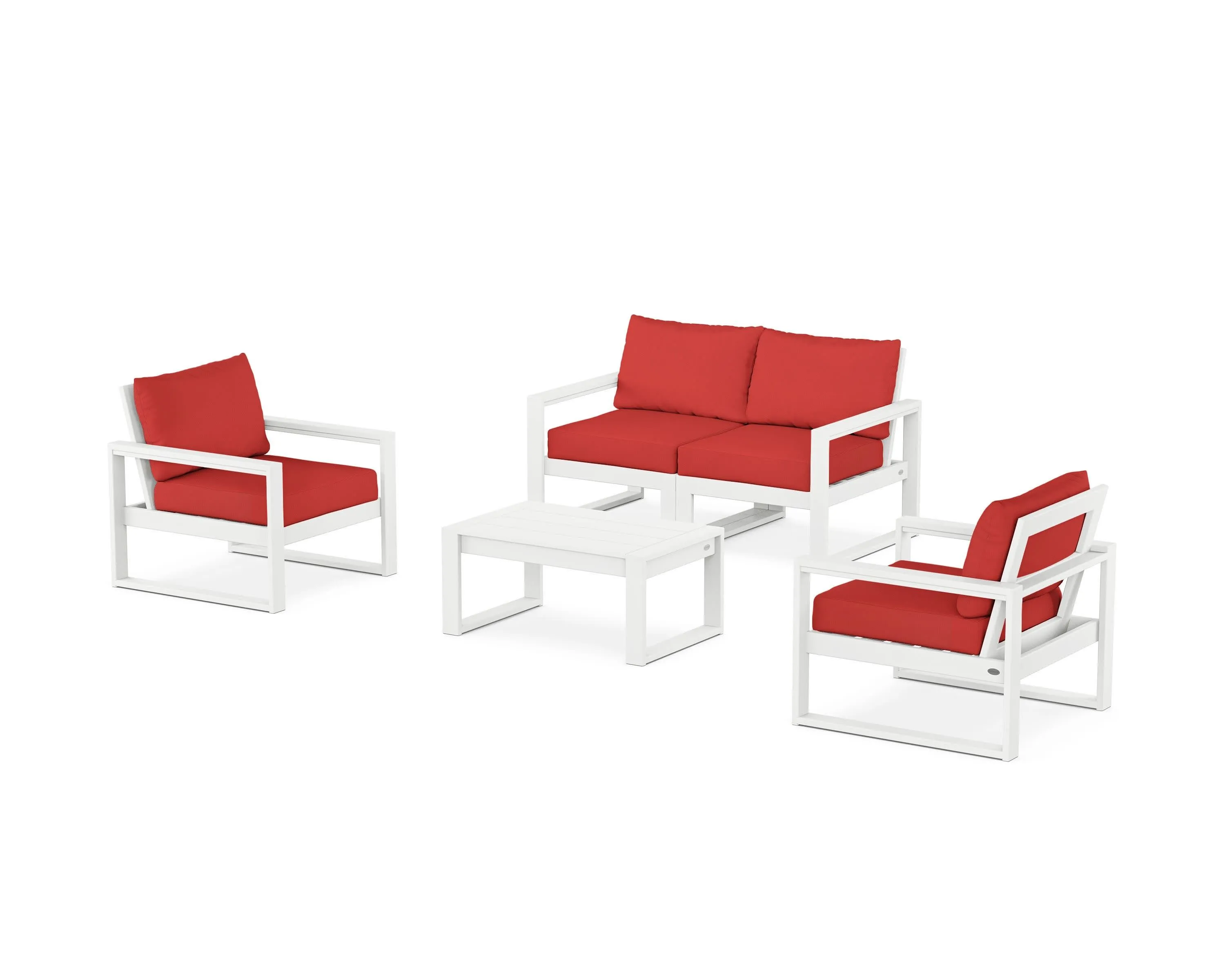 EDGE Sectional 4-Piece Deep Seating Set with Loveseat