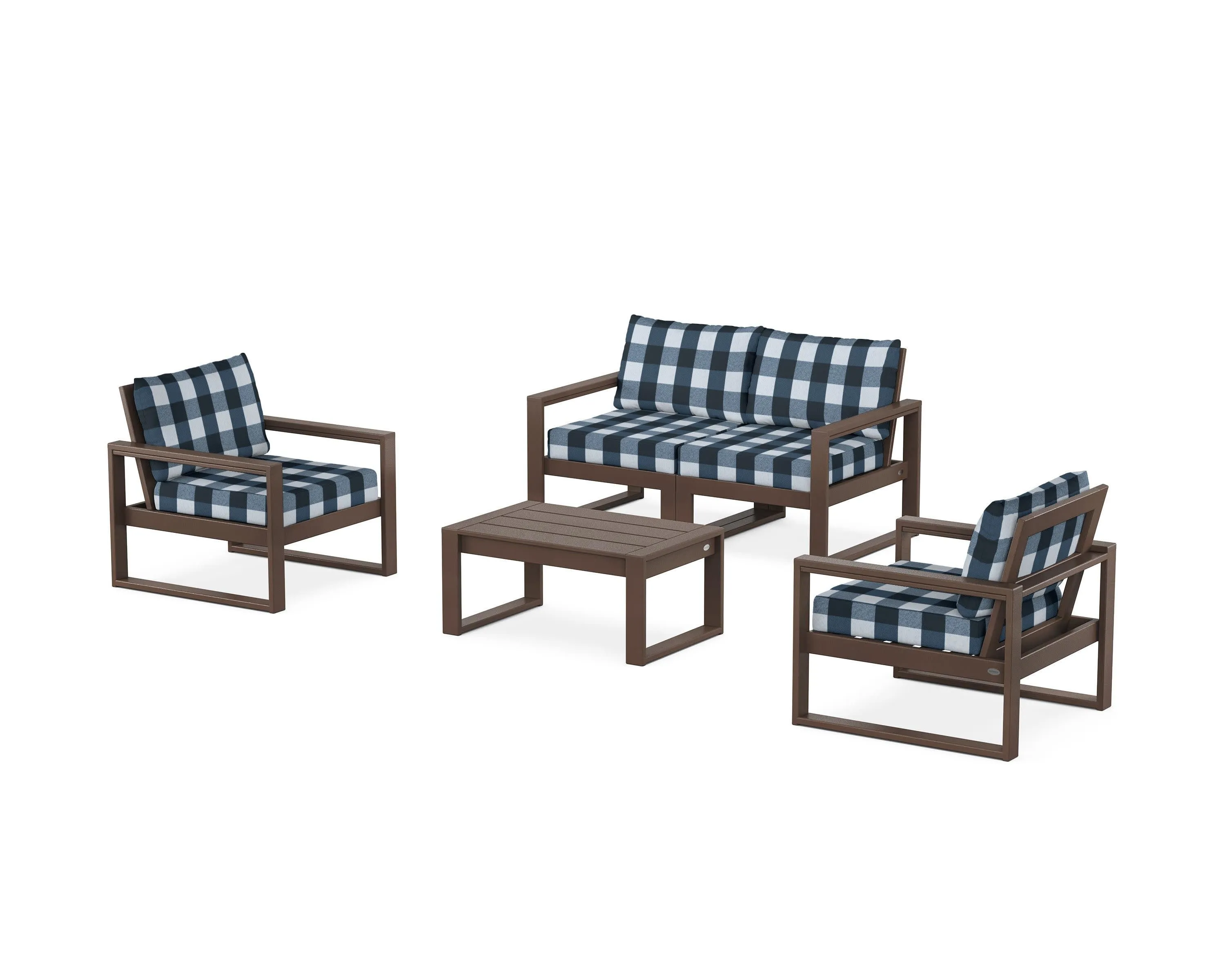 EDGE Sectional 4-Piece Deep Seating Set with Loveseat