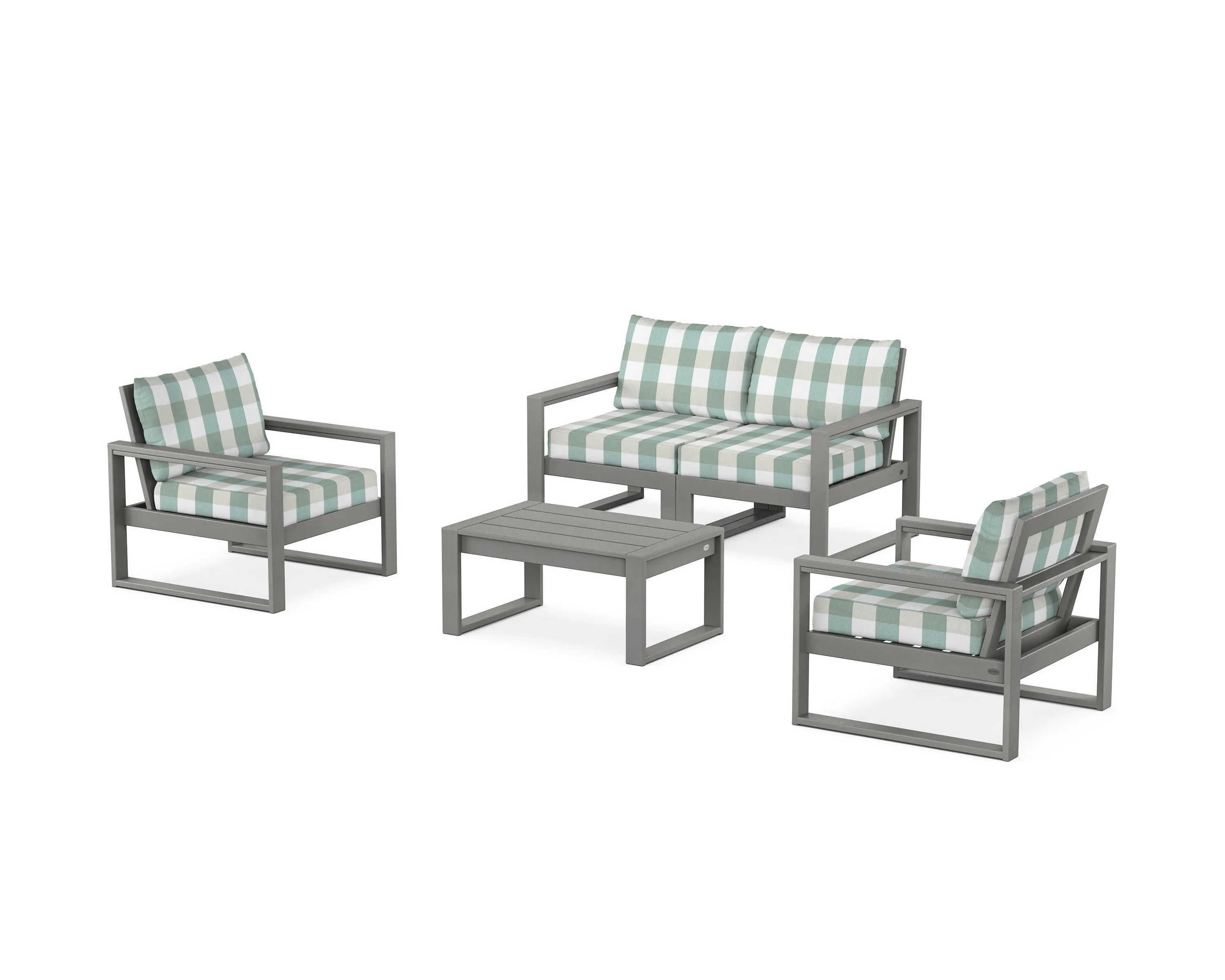 EDGE Sectional 4-Piece Deep Seating Set with Loveseat