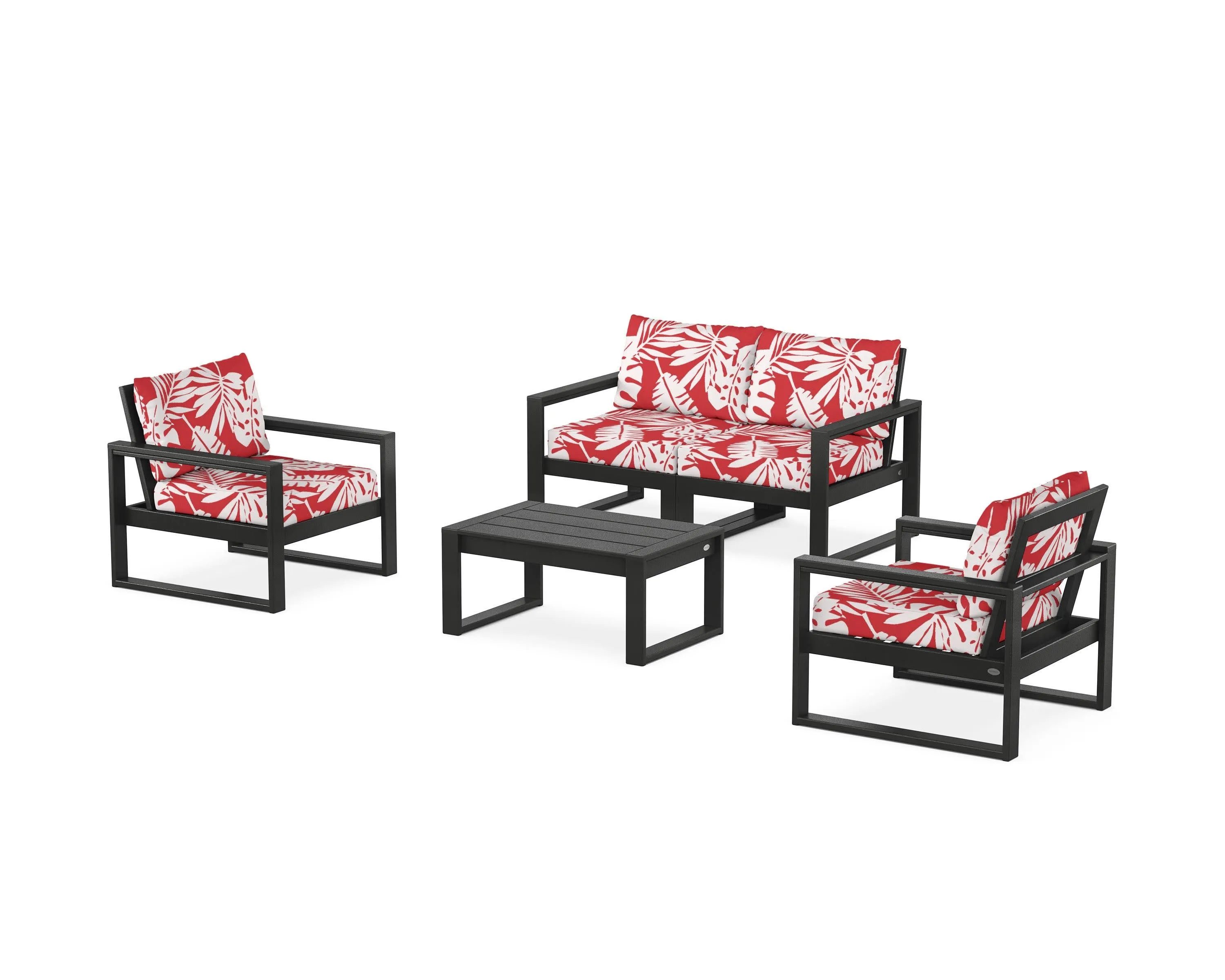 EDGE Sectional 4-Piece Deep Seating Set with Loveseat