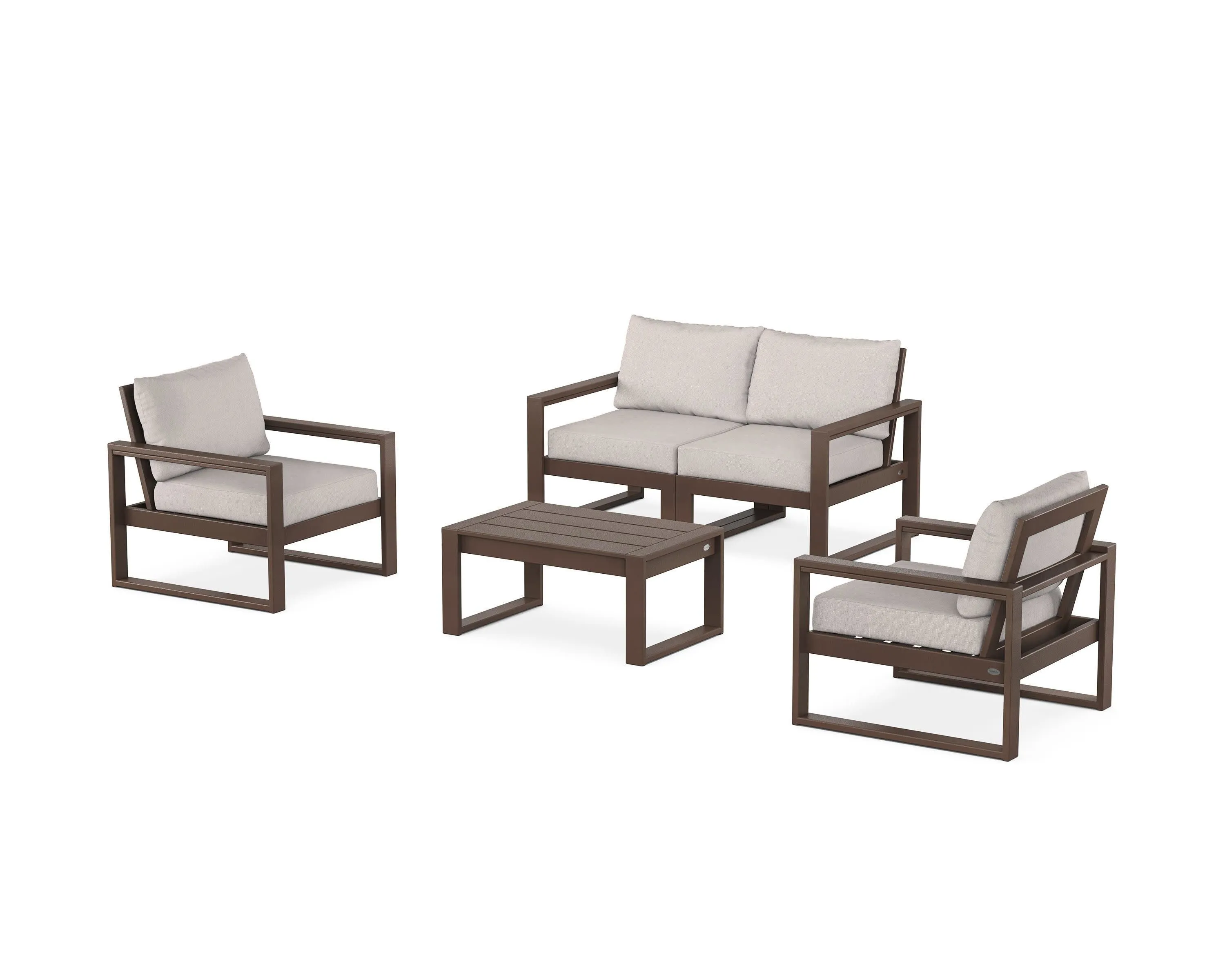 EDGE Sectional 4-Piece Deep Seating Set with Loveseat