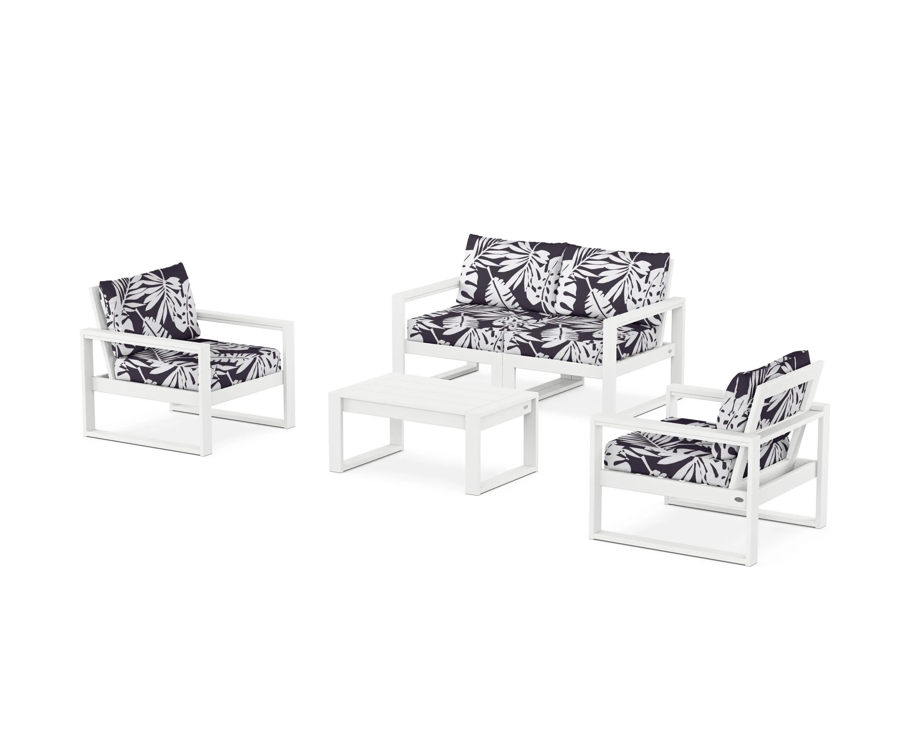 EDGE Sectional 4-Piece Deep Seating Set with Loveseat