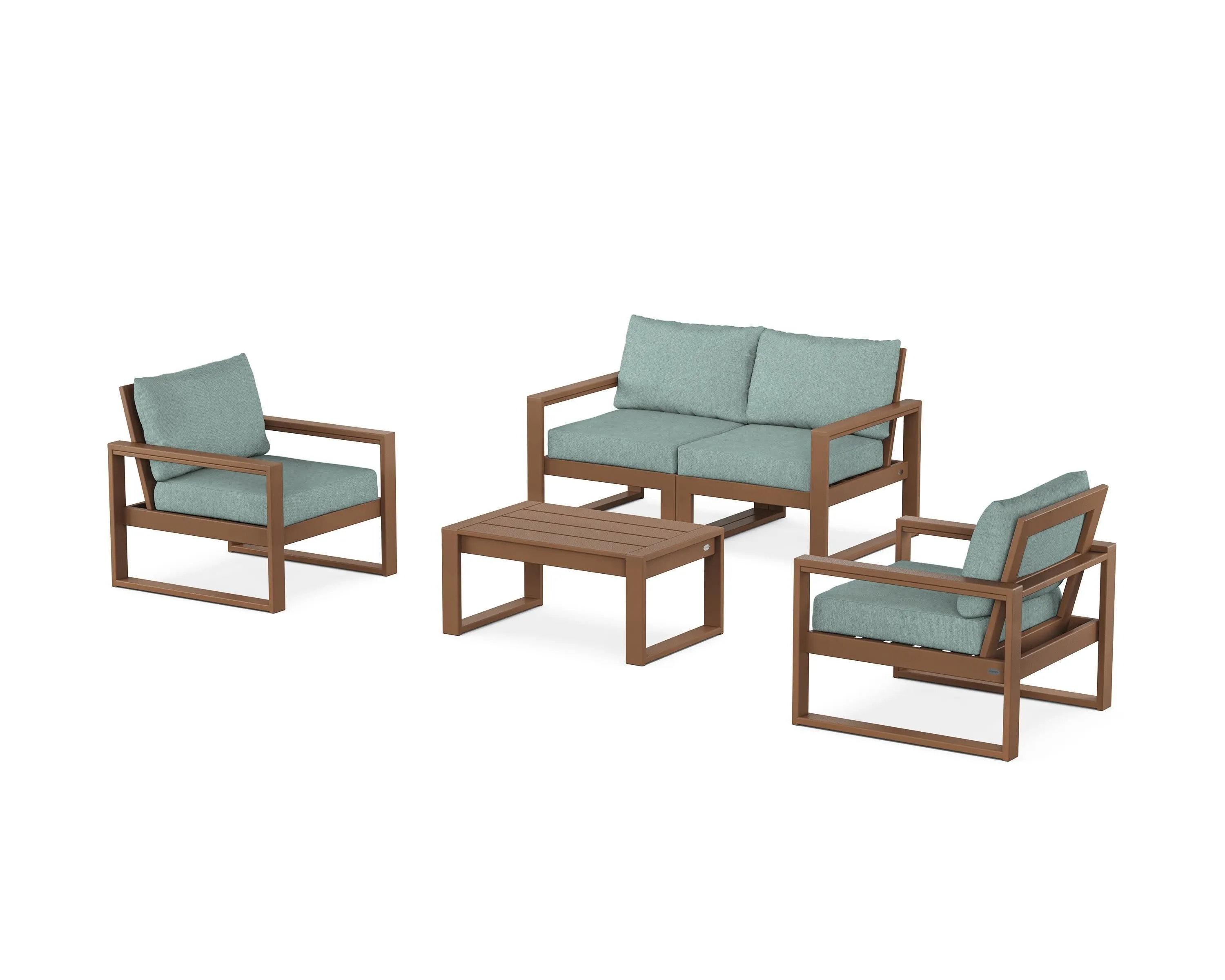 EDGE Sectional 4-Piece Deep Seating Set with Loveseat
