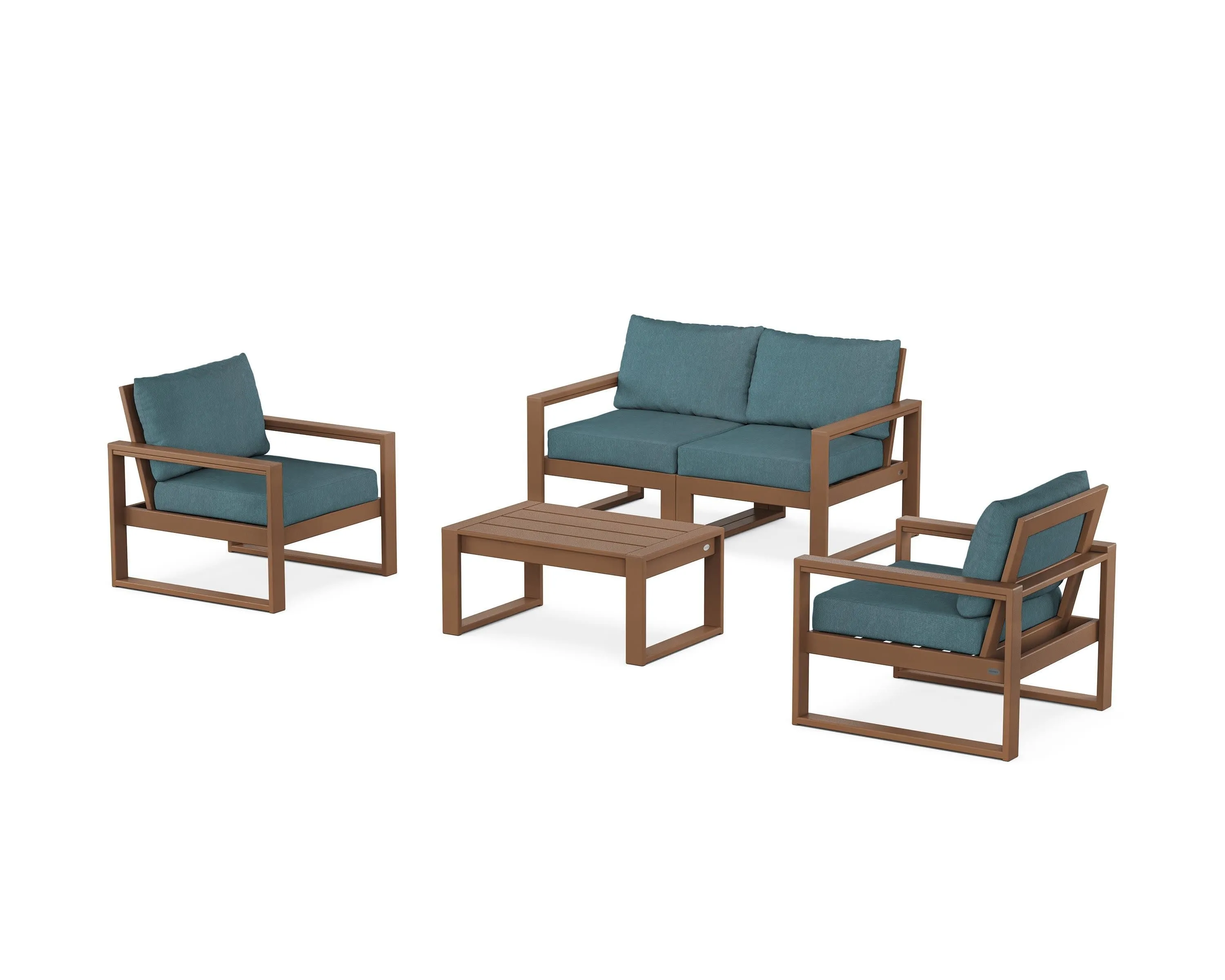 EDGE Sectional 4-Piece Deep Seating Set with Loveseat