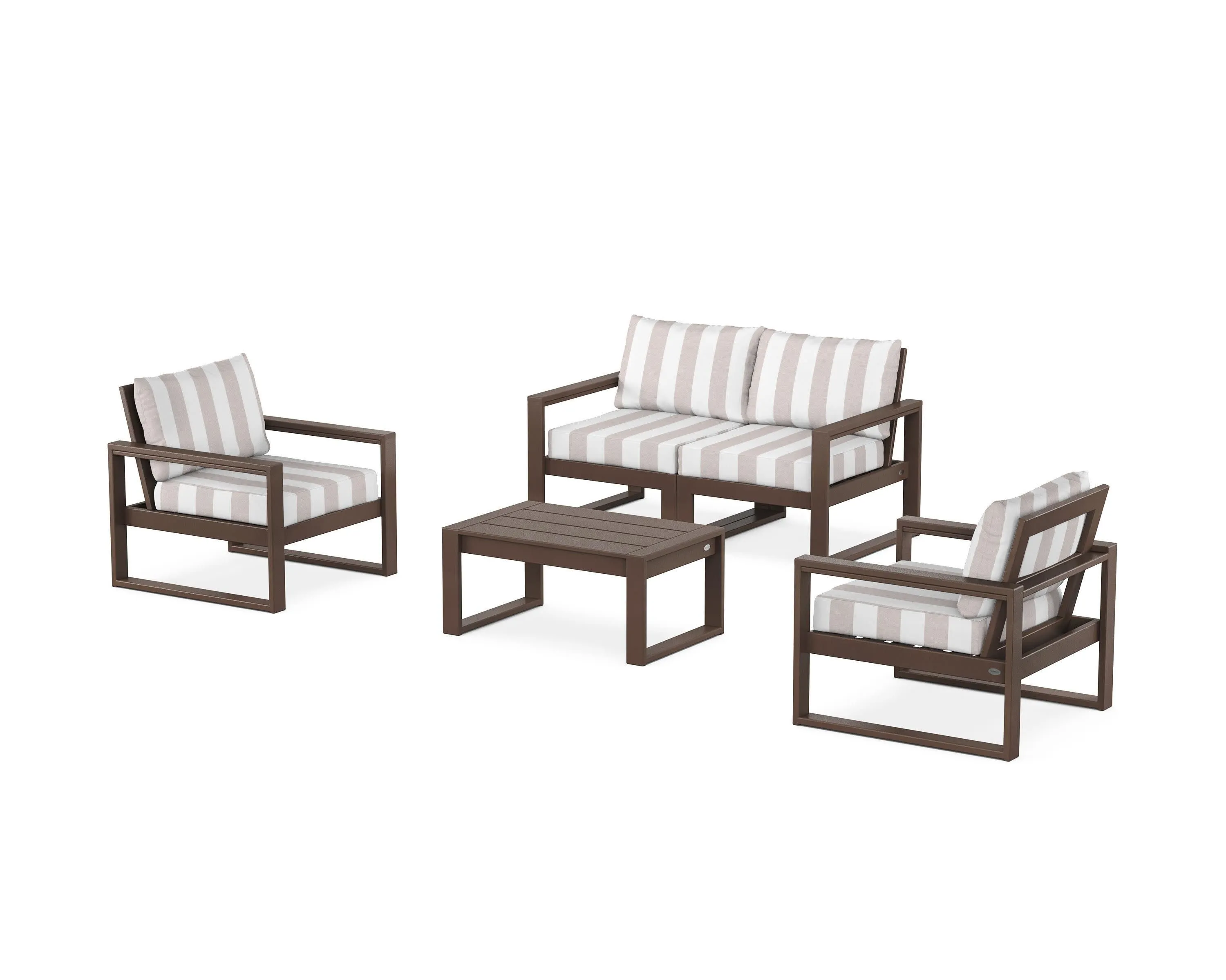 EDGE Sectional 4-Piece Deep Seating Set with Loveseat