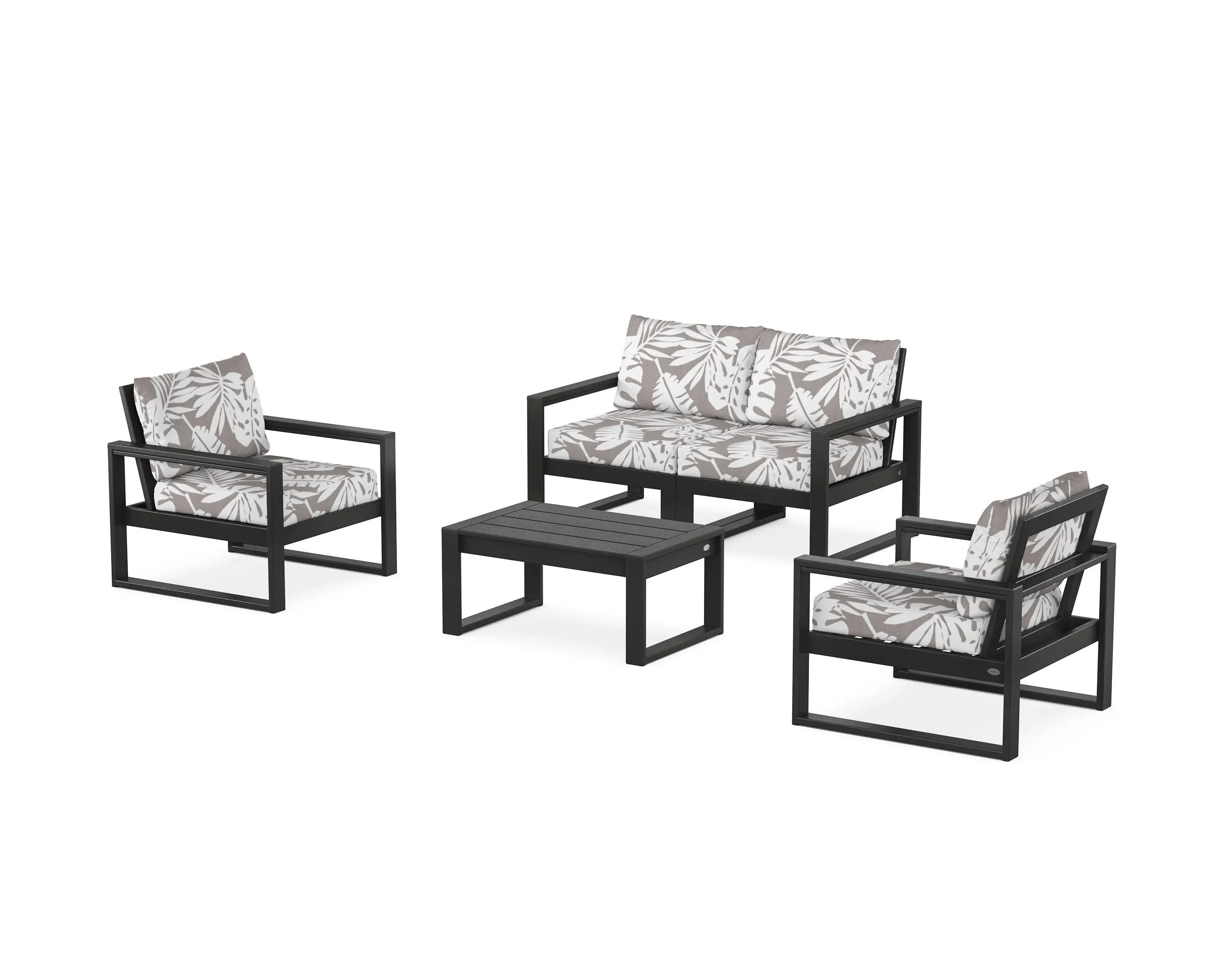 EDGE Sectional 4-Piece Deep Seating Set with Loveseat