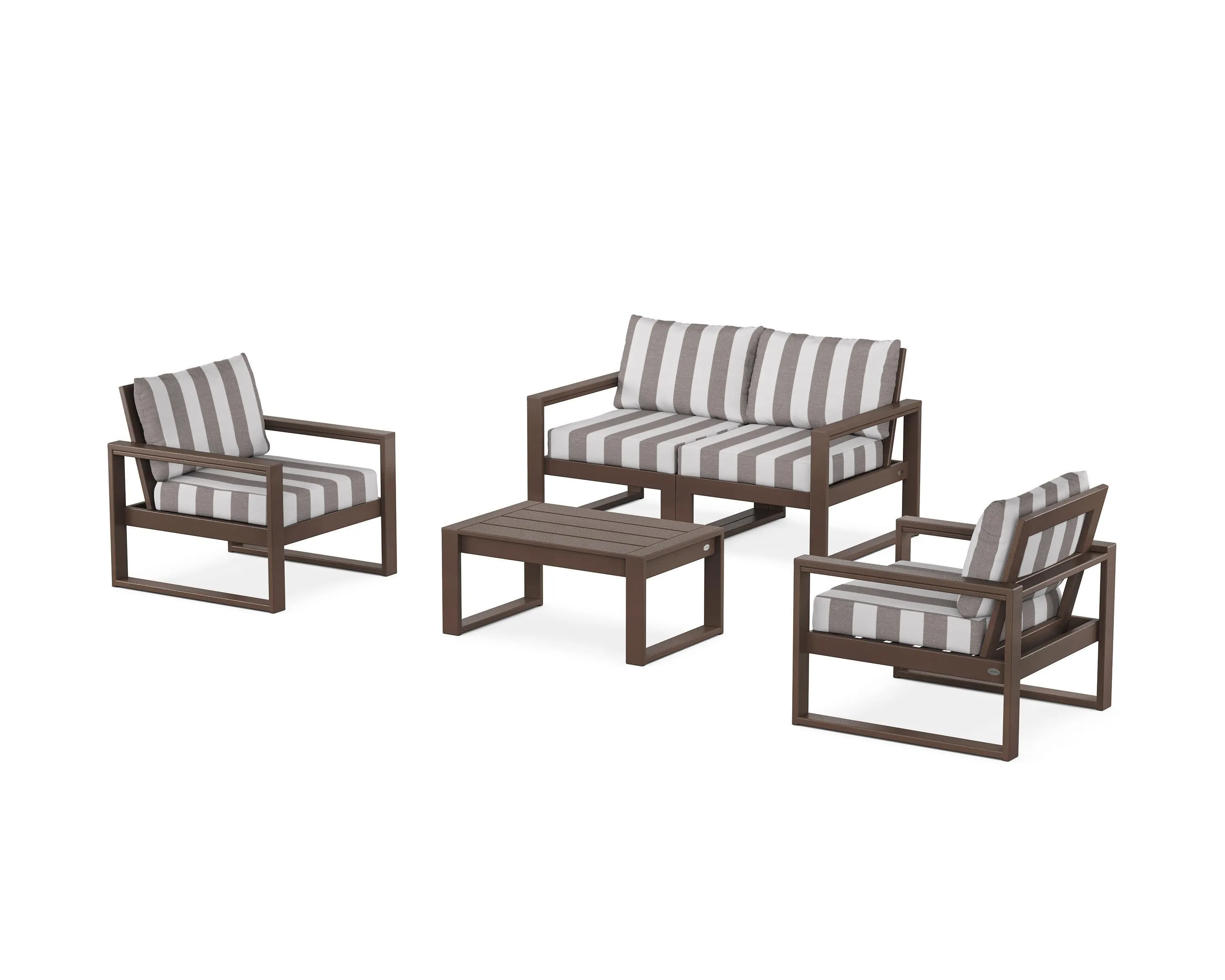 EDGE Sectional 4-Piece Deep Seating Set with Loveseat