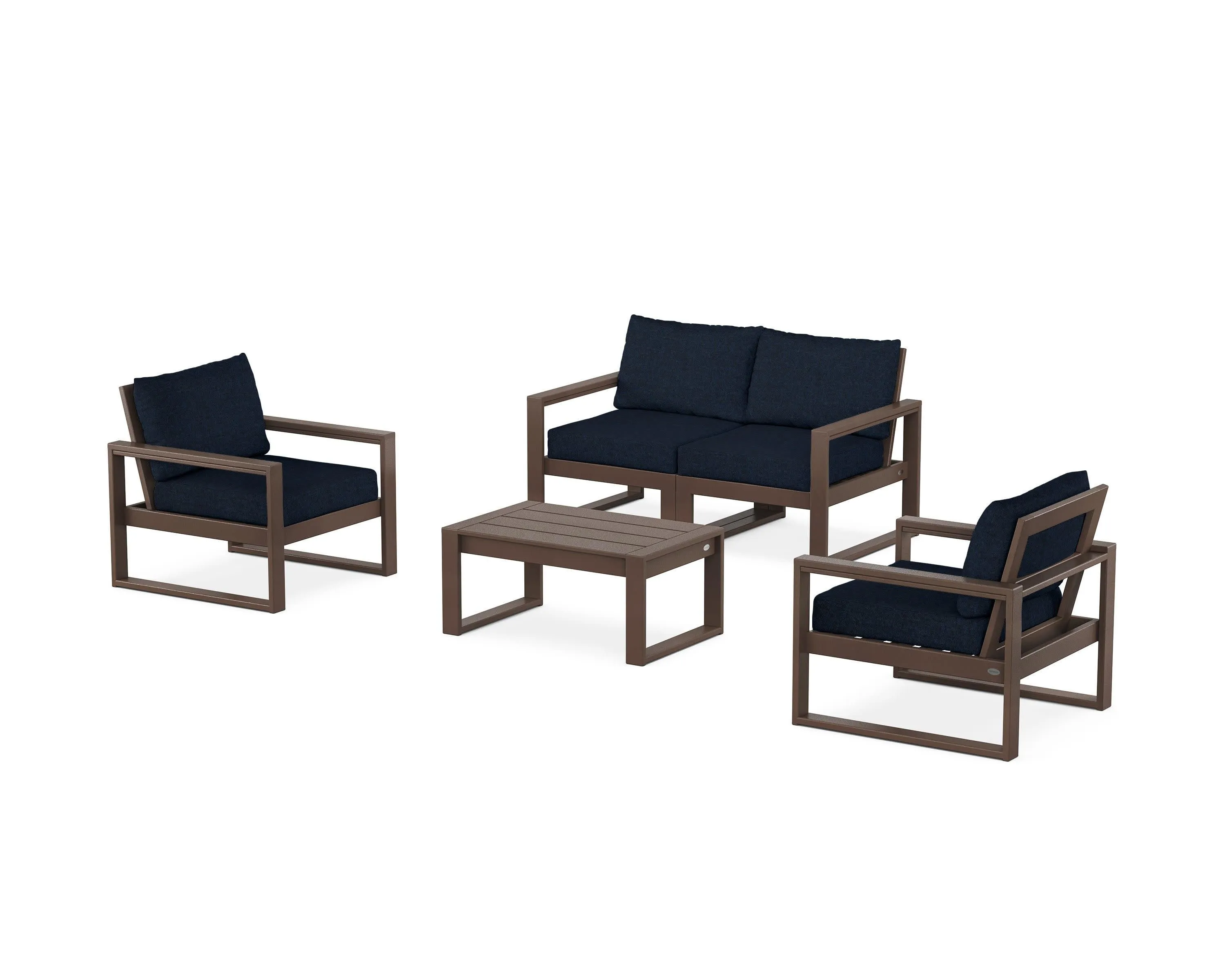 EDGE Sectional 4-Piece Deep Seating Set with Loveseat