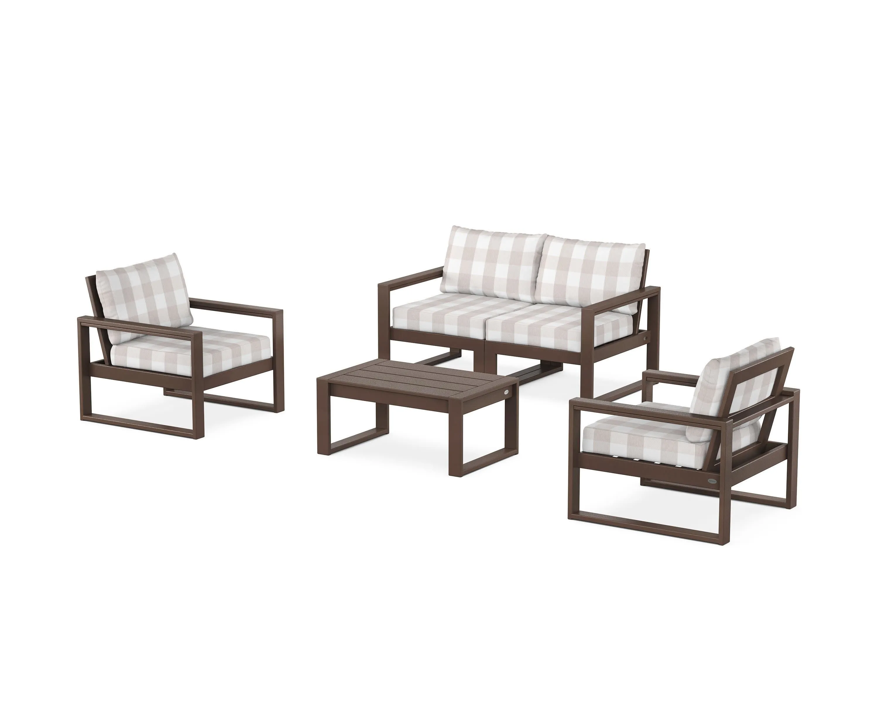 EDGE Sectional 4-Piece Deep Seating Set with Loveseat